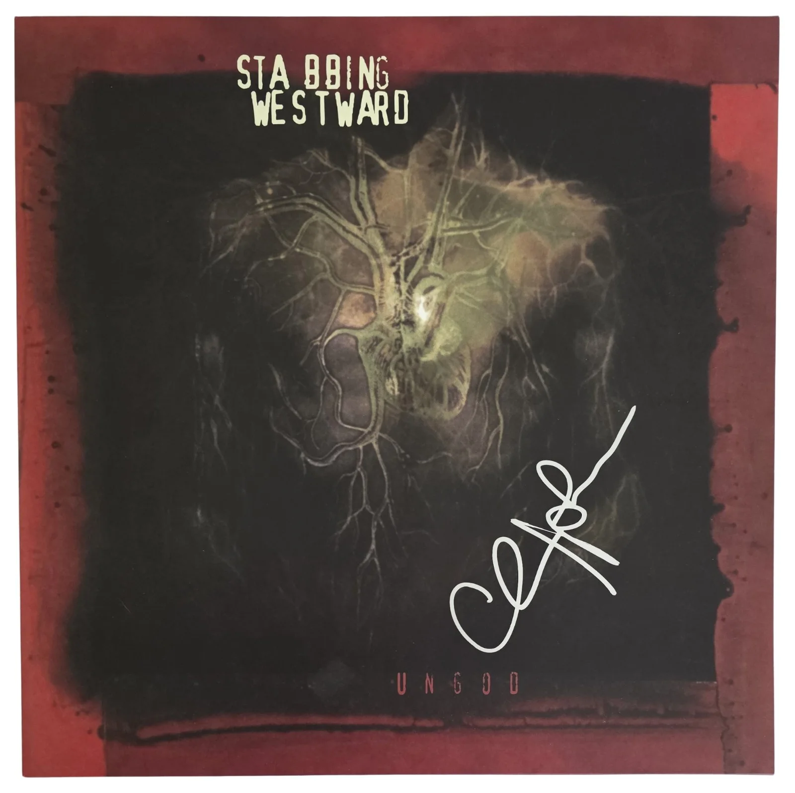 Chris Hall Signed Stabbing Westward Ungod Album COA Proof Autographed Vinyl, изображение 3