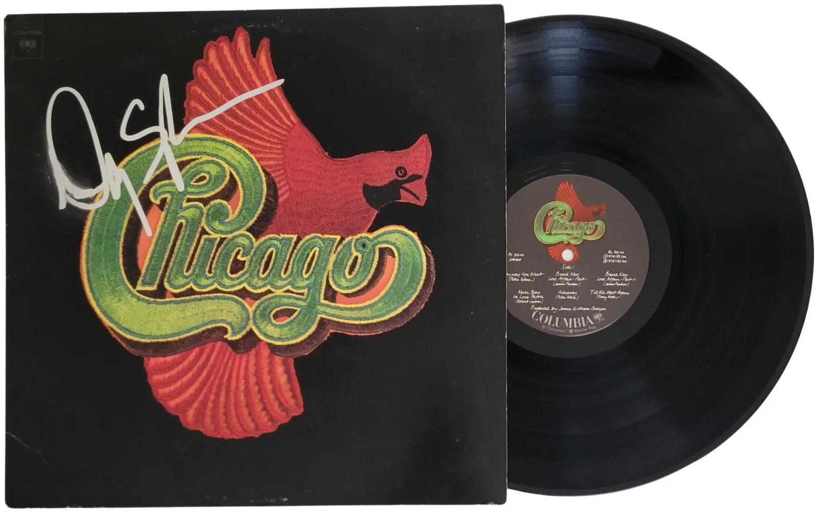 Danny Seraphine Signed Chicago VIII Album Vinyl Record COA Proof Autographed, изображение 2