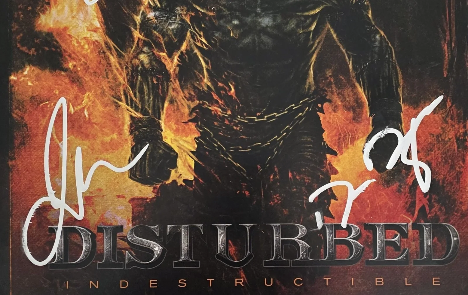 Disturbed Band Signed Indestructible Album COA Proof Autographed Vinyl Record, изображение 5