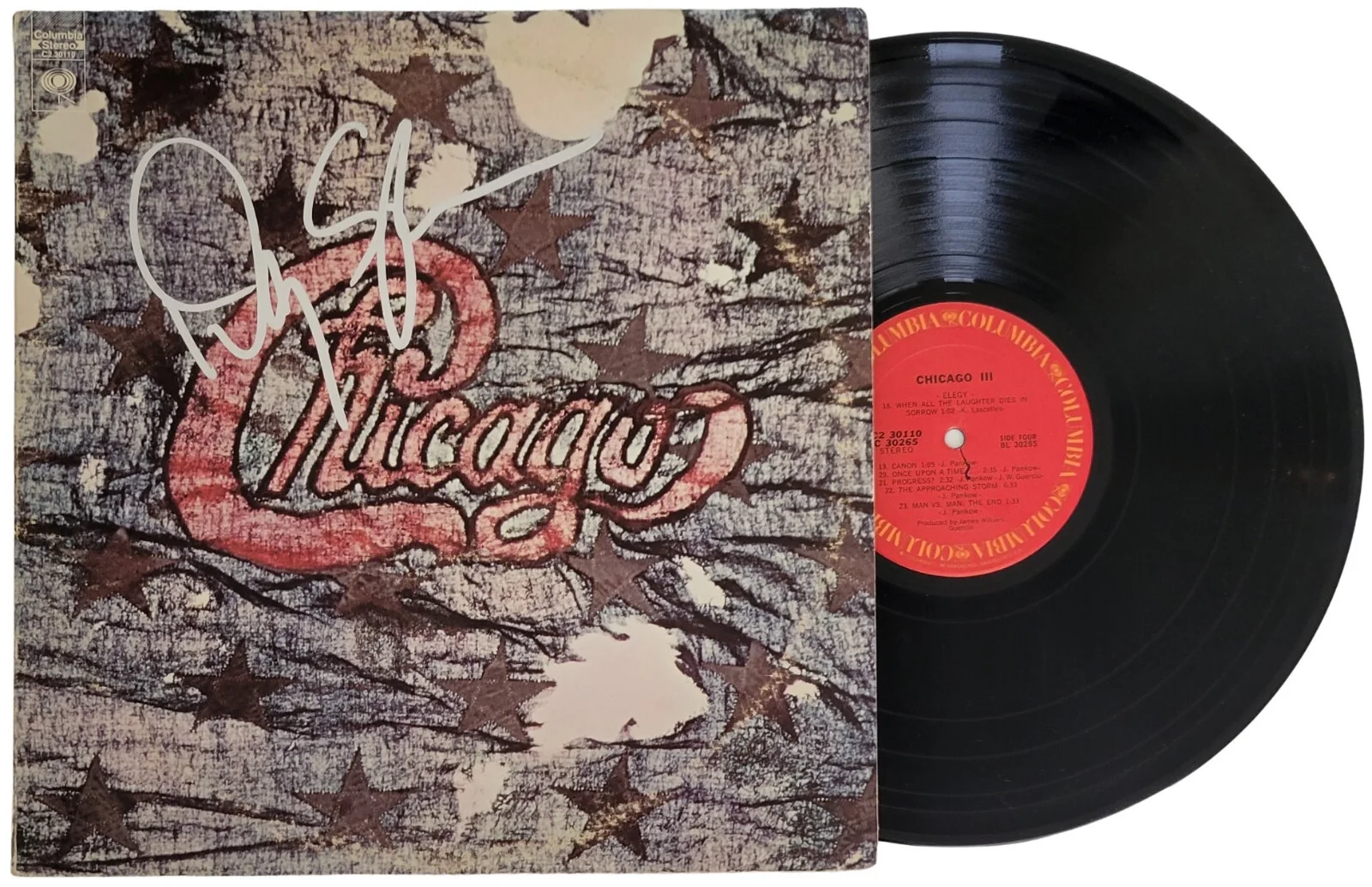 Danny Seraphine Signed Chicago III Album Vinyl Record COA Proof Autographed, изображение 2