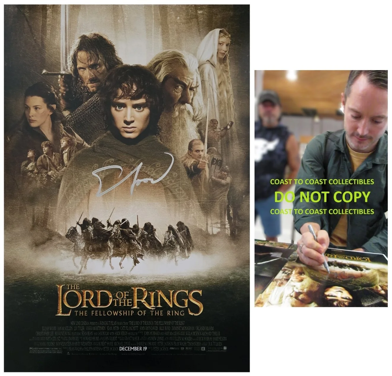 Elijah Wood — Elijah Wood Signed Lord Of The Rings 12x18 Photo Proof Autographed.Frodo Baggins