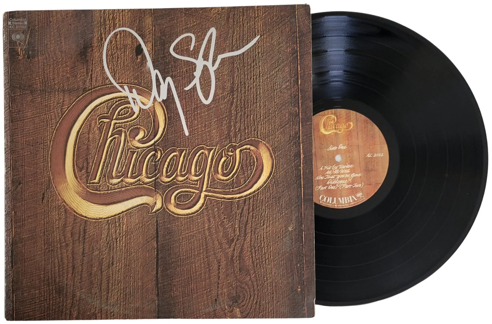 Danny Seraphine Signed Chicago V Album Vinyl Record COA Proof Autographed, image 2