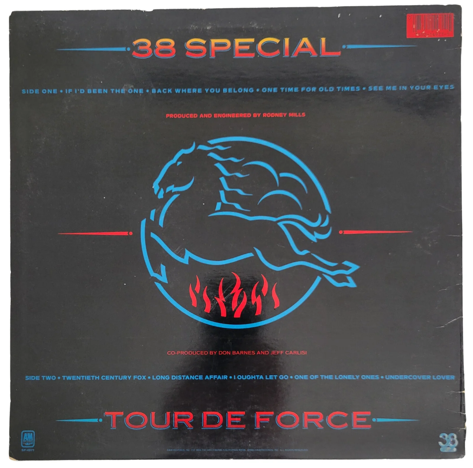 Don Barnes Signed 38 Special Tour De Force Album COA Proof Autographed Vinyl, изображение 4