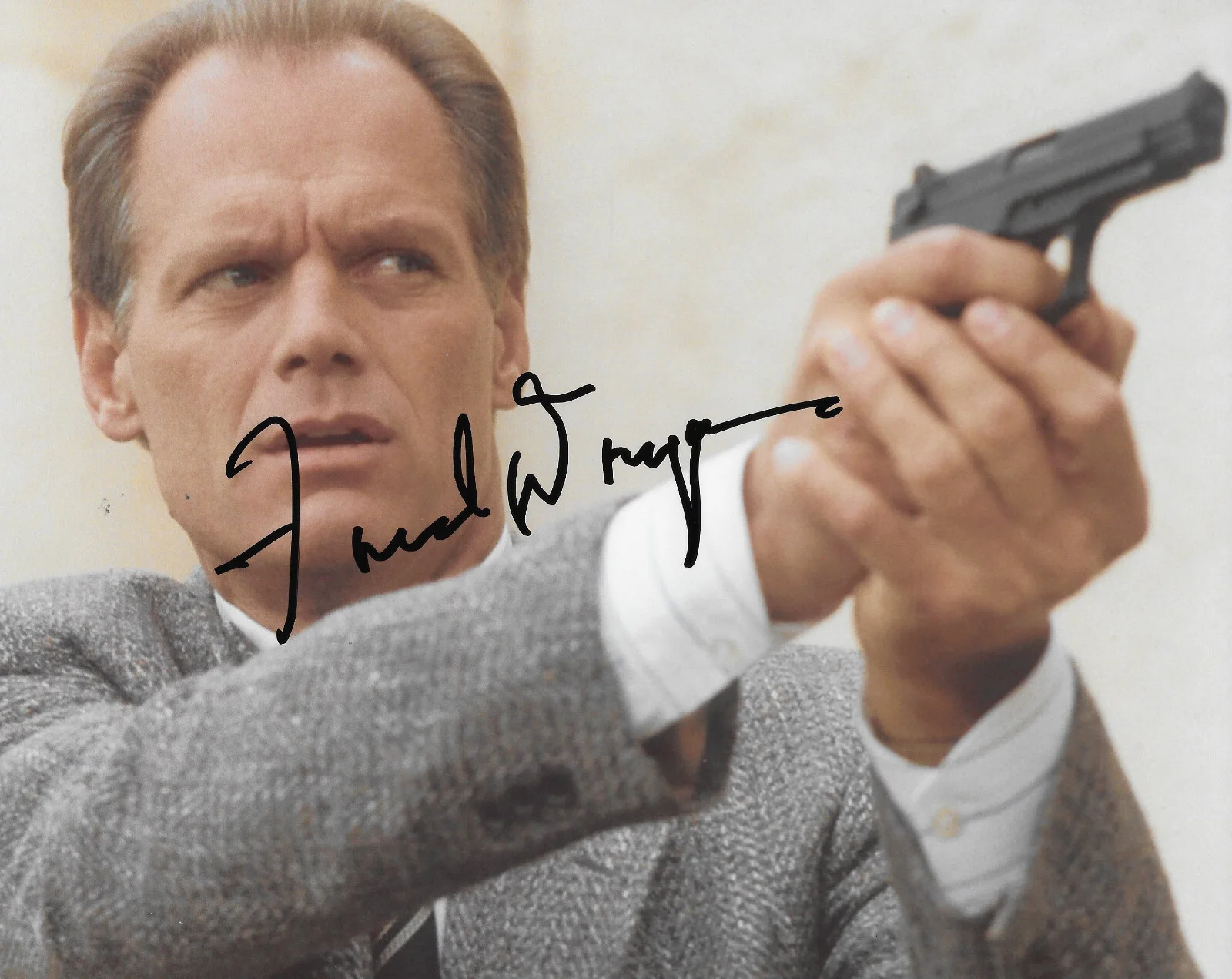 Fred Dryer — Fred Dryer Signed Hunter Sgt Rick Hunter 8x10 photo Exact Proof COA Autographed*, изображение 2
