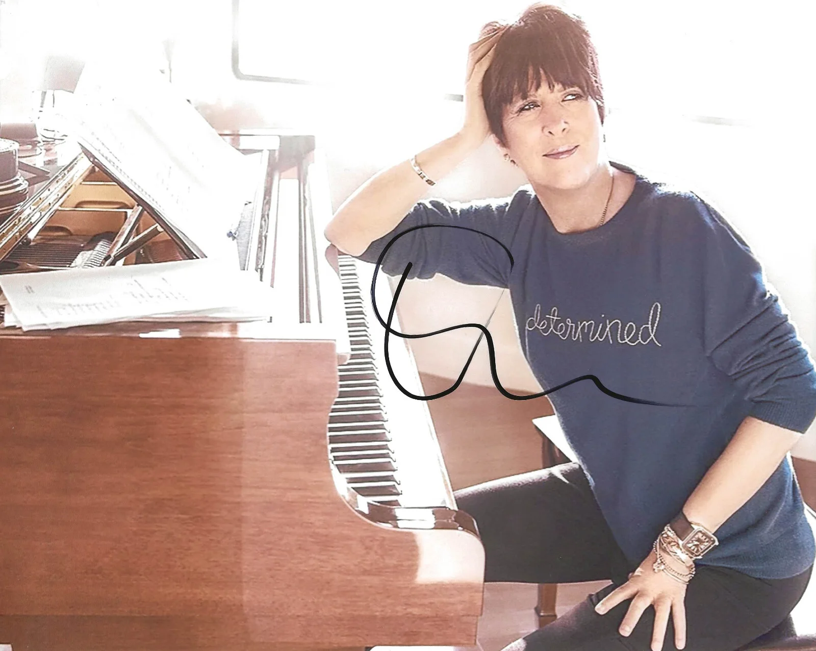 Diane Warren Songwritter musician signed 8x10 Photo exact Proof COA autographed=, изображение 2