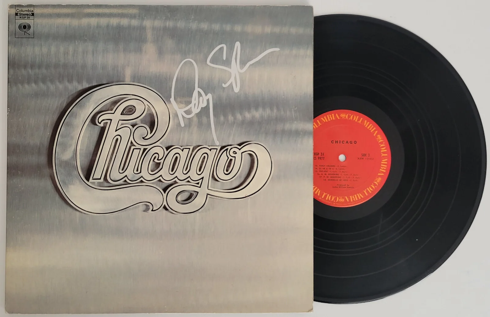 Danny Seraphine signed Chicago album vinyl record COA exact proof autographed, image 2