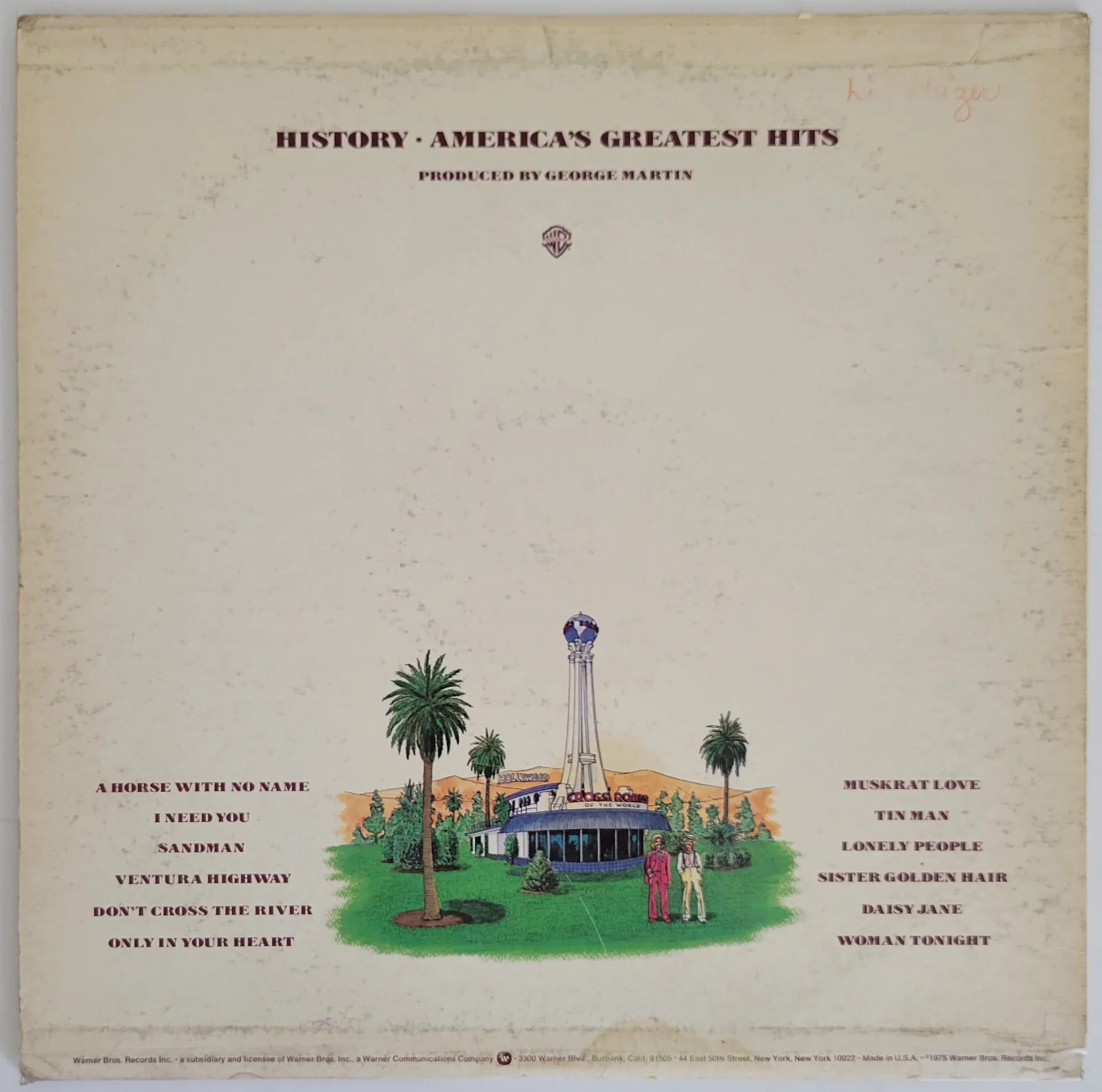 Dewey Bunnell Gerry Beckley signed America Greatest Hits album vinyl COA proof, изображение 4