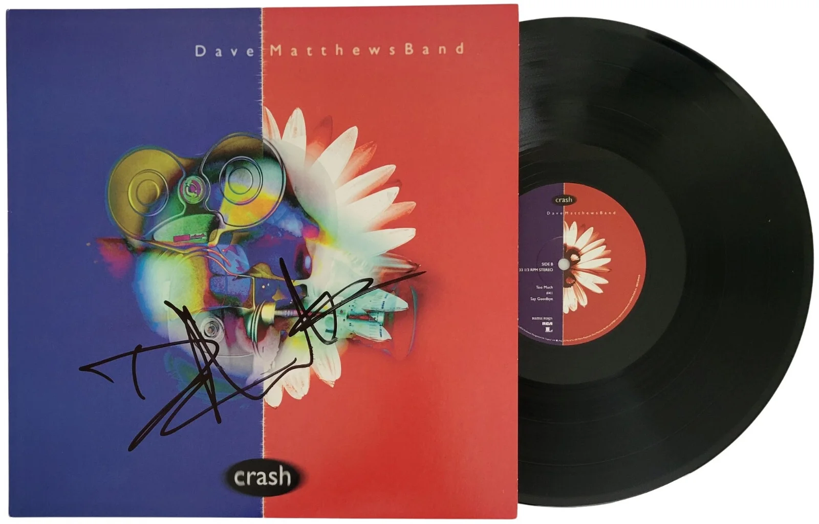 Dave Matthews Signed Crash Album COA Exact Proof Autographed Vinyl Record, изображение 2