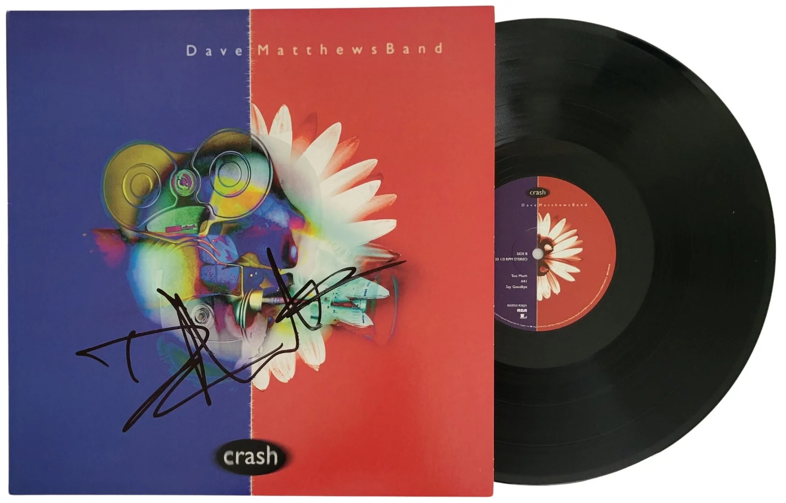Dave Matthews Signed Crash Album COA Exact Proof Autographed Vinyl Record, изображение 5