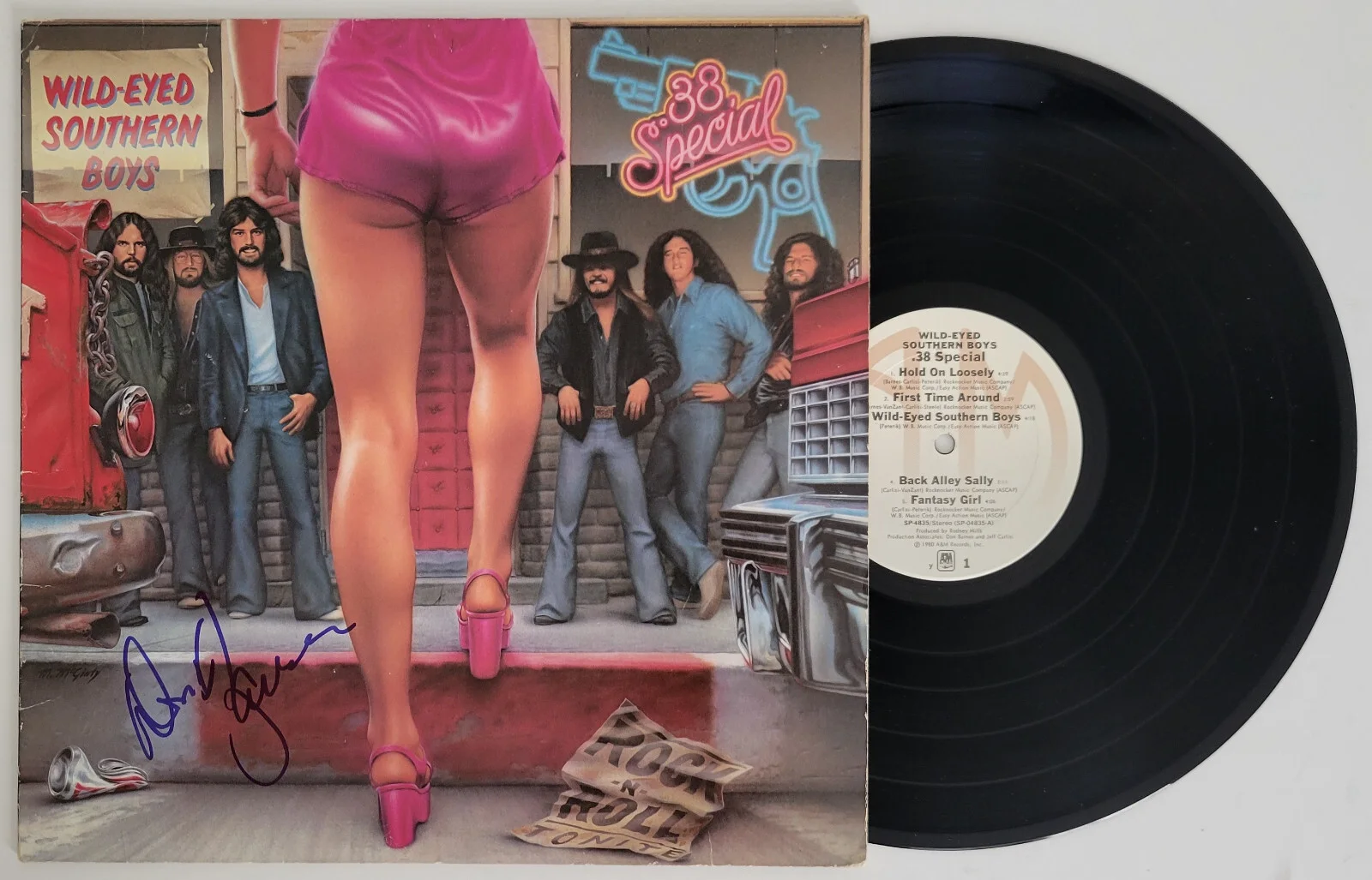 Don Barnes Signed 38 Special Wild Eyed Southern Boys Album COA Proof Autographed, изображение 2