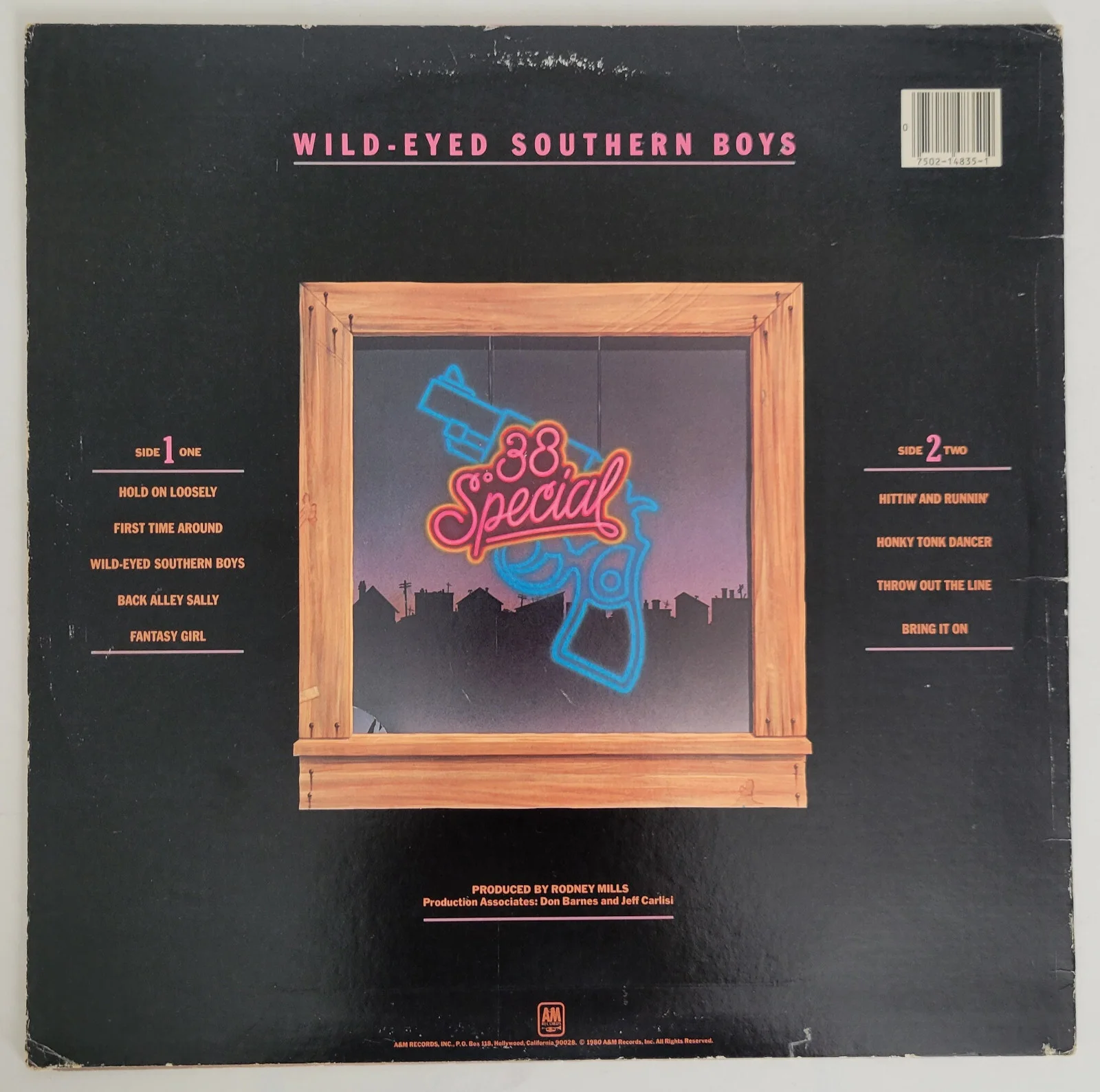 Don Barnes Signed 38 Special Wild Eyed Southern Boys Album COA Proof Autographed, изображение 4