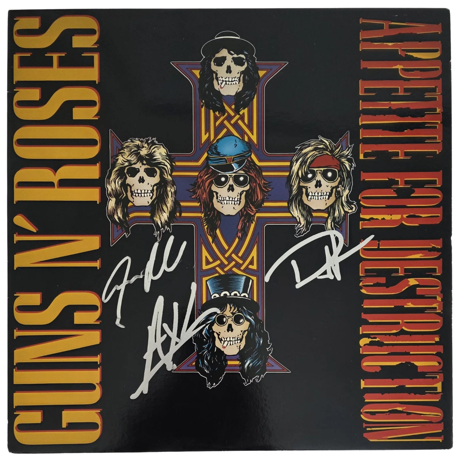 Guns N Roses Signed Appetite for Destruction Album Proof Autograph Axl Rose GNR, изображение 3