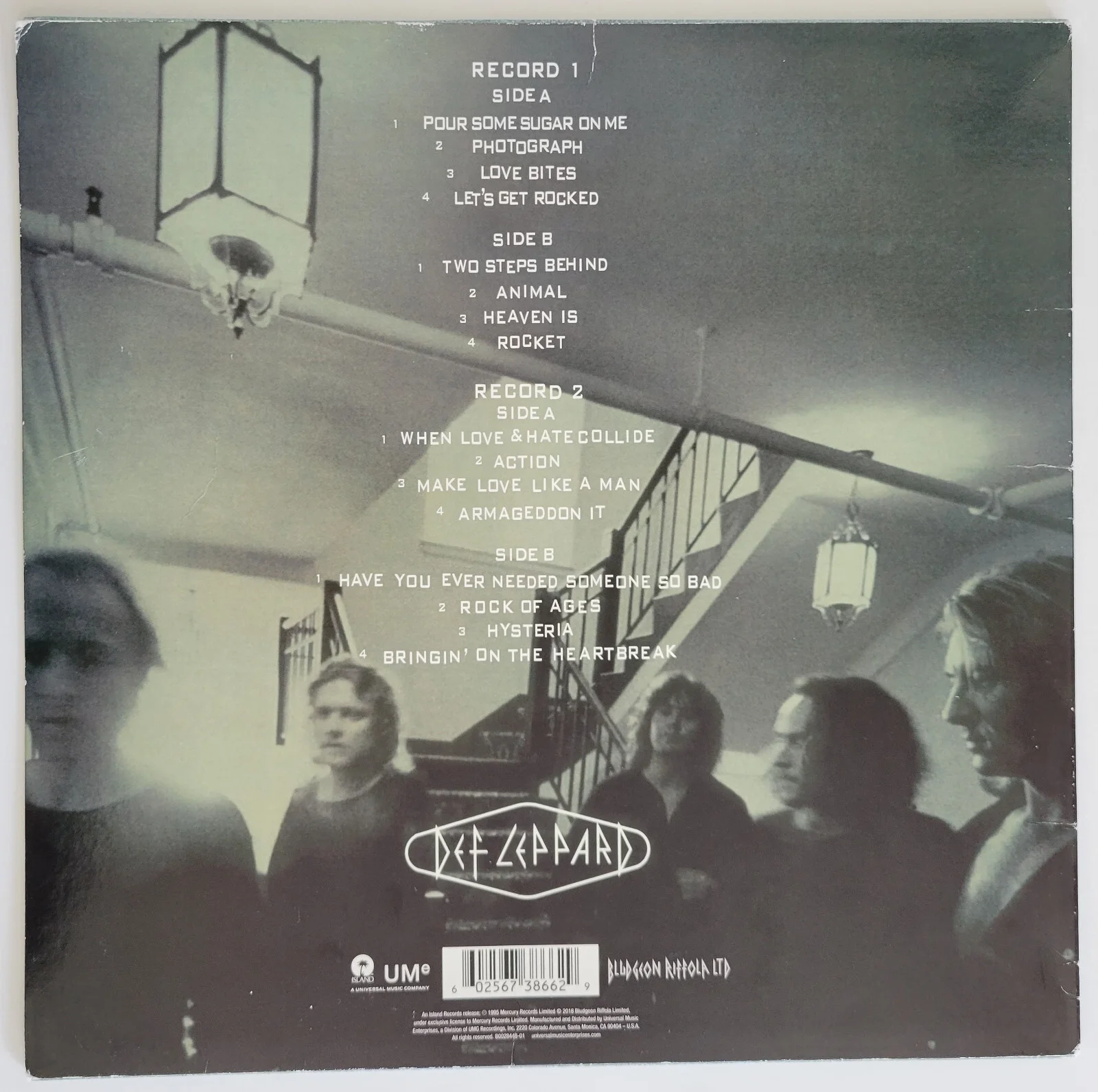 Def Leppard signed Vault album COA exact proof Elliott,Allen,Collen,Savage, image 4