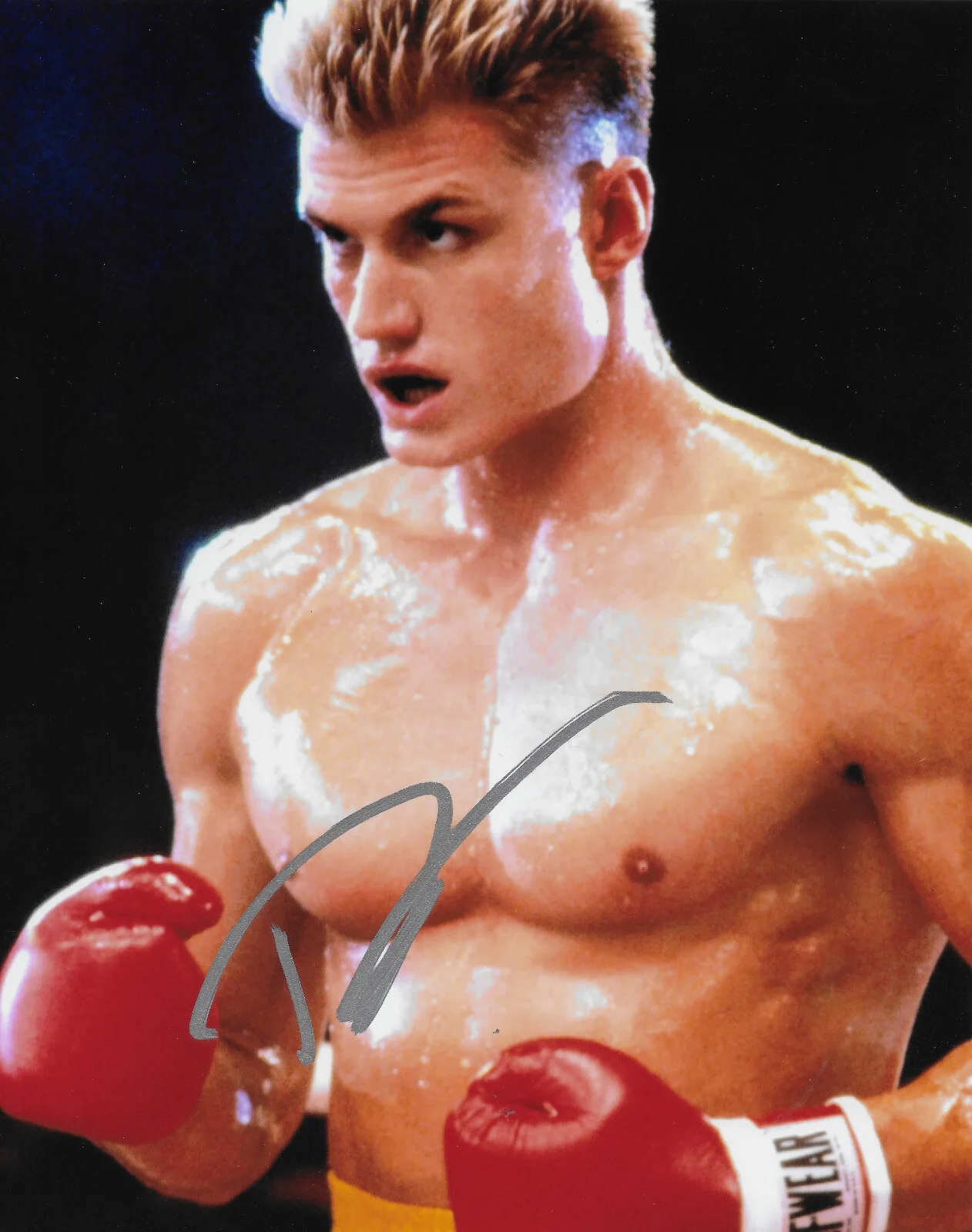 Dolph Lundgren — Dolph Lundgren signed Rocky IV Ivan Drago 8x10 photo COA exact Proof autographed, image 2