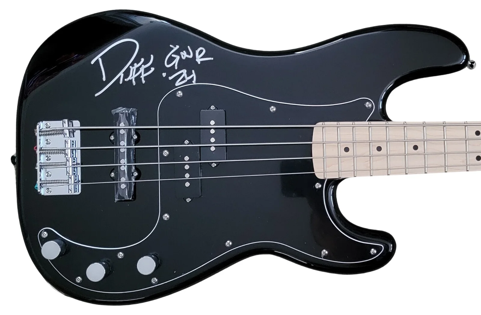 Duff McKagan Signed Fender Squier Bass Guitar COA Proof.Guns N Roses Autographed, image 4