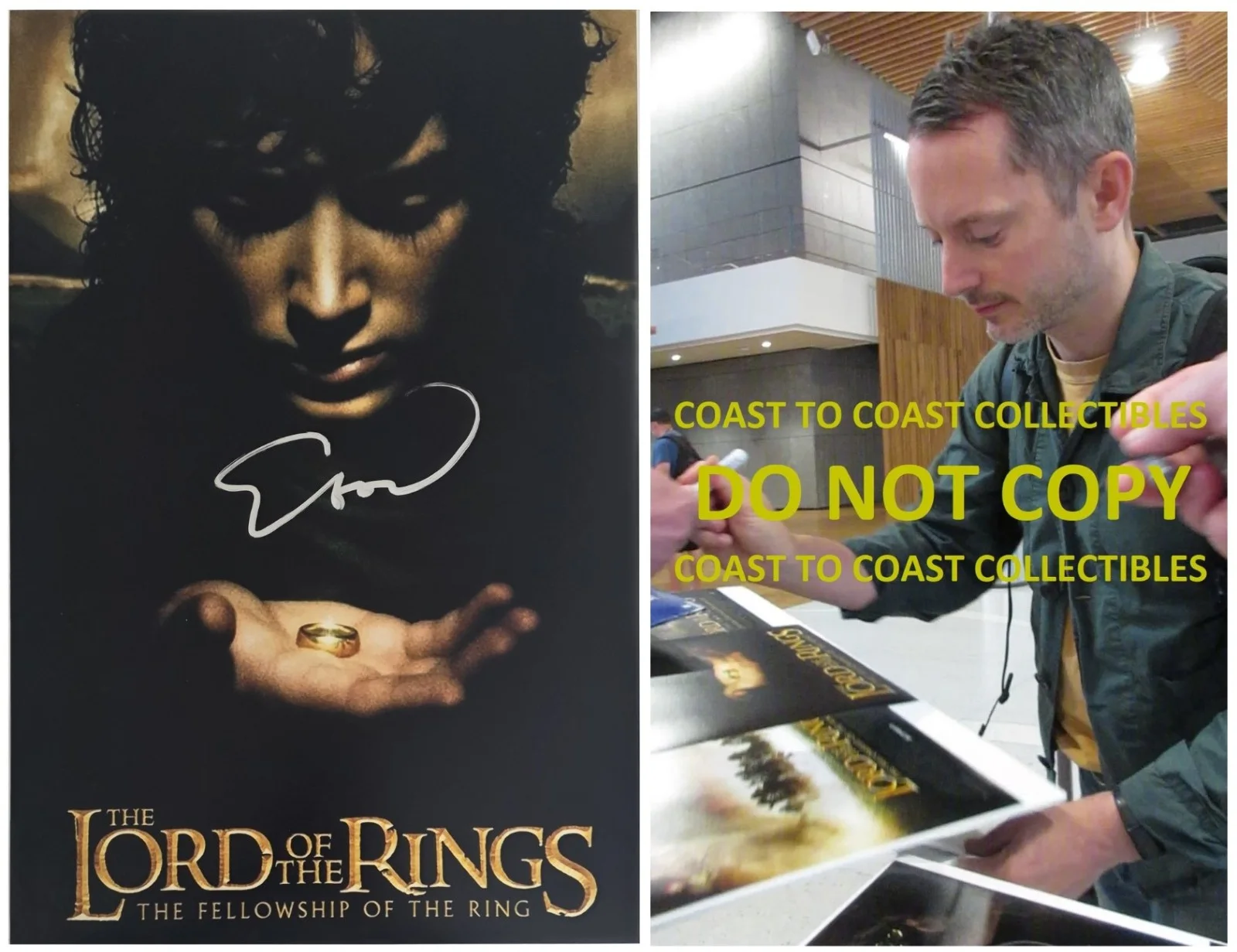 Elijah Wood — Elijah Wood Signed Lord Of The Rings 12x18 Photo Proof Autographed Frodo Baggins