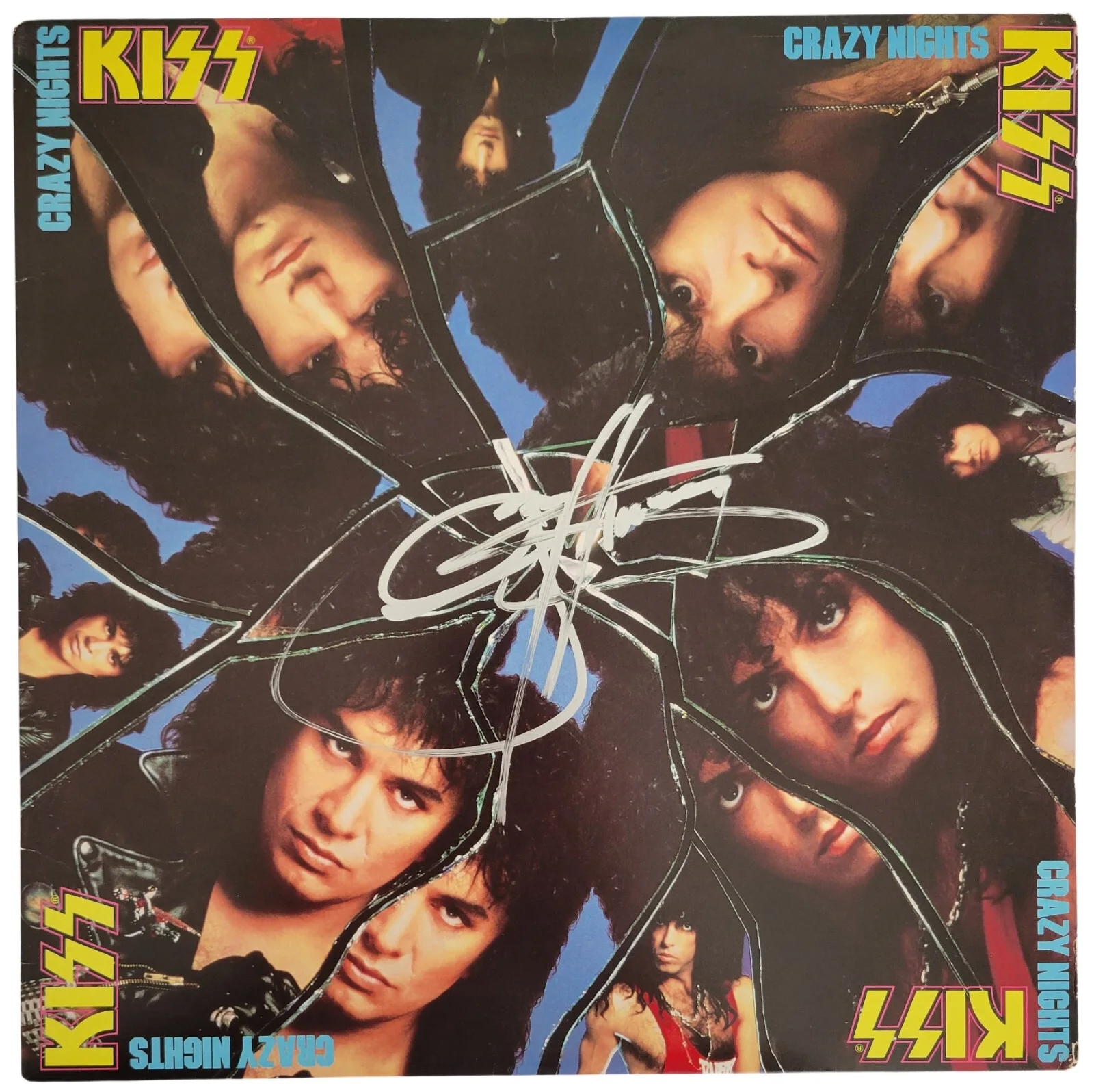 Gene Simmons Signed Kiss Crazy Nights Album COA Proof Autographed Vinyl Record, изображение 3