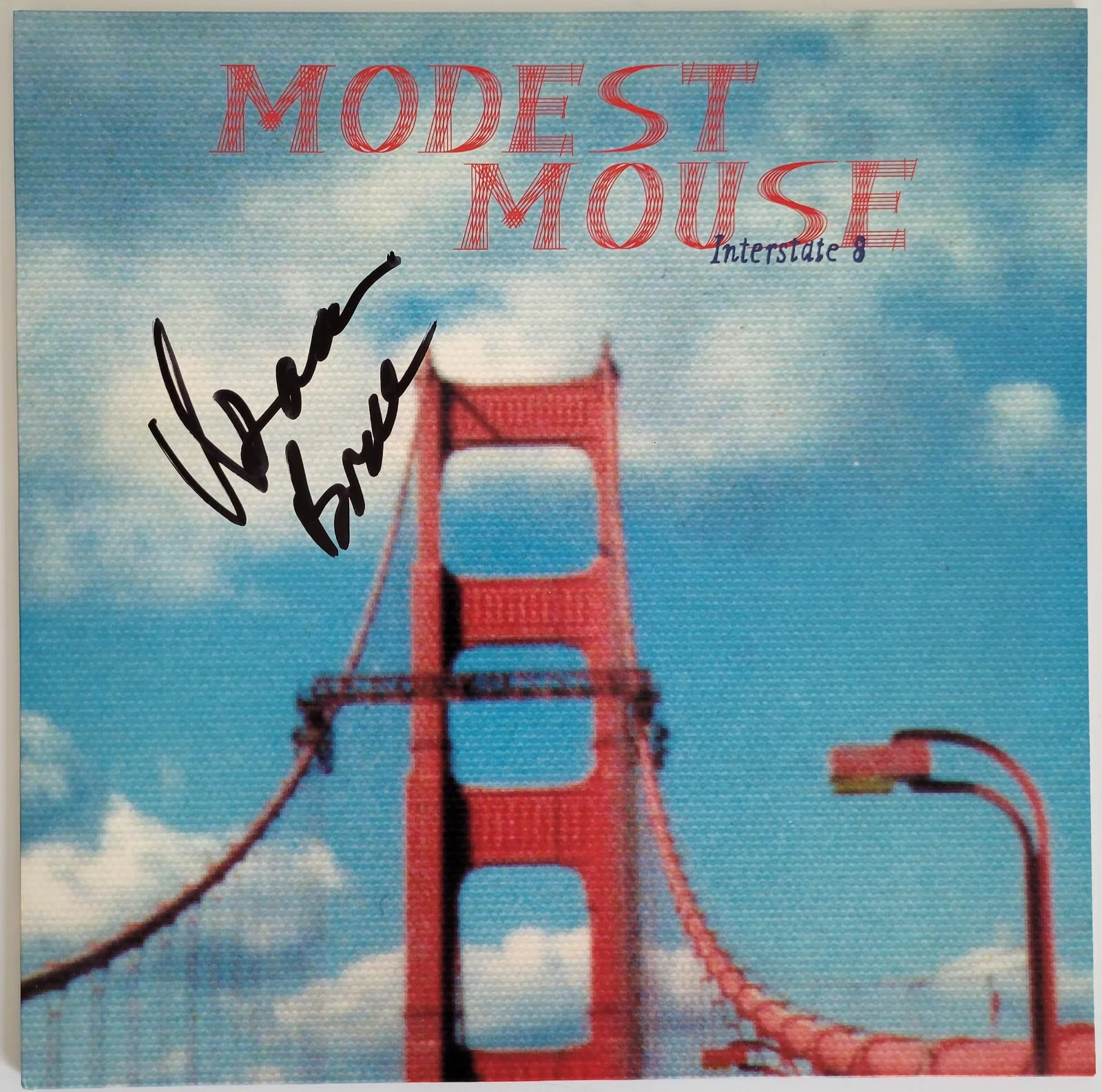 Isaac Brock signed Modest Mouse Interstate 8 album Vinyl Record COA exact Proof, image 3