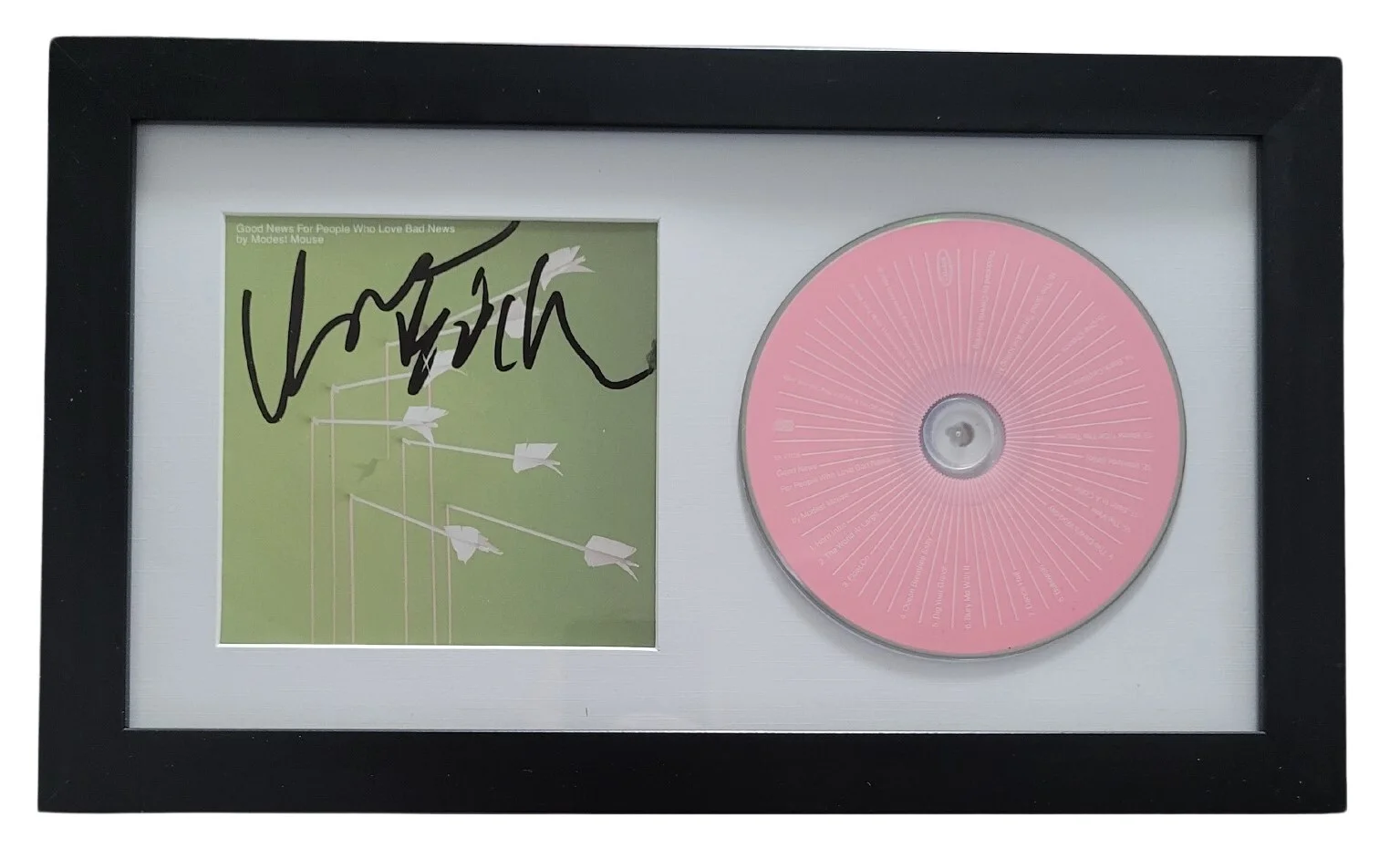 Isaac Brock Signed Modest Mouse Good News For People CD COA Proof Autographed, изображение 2