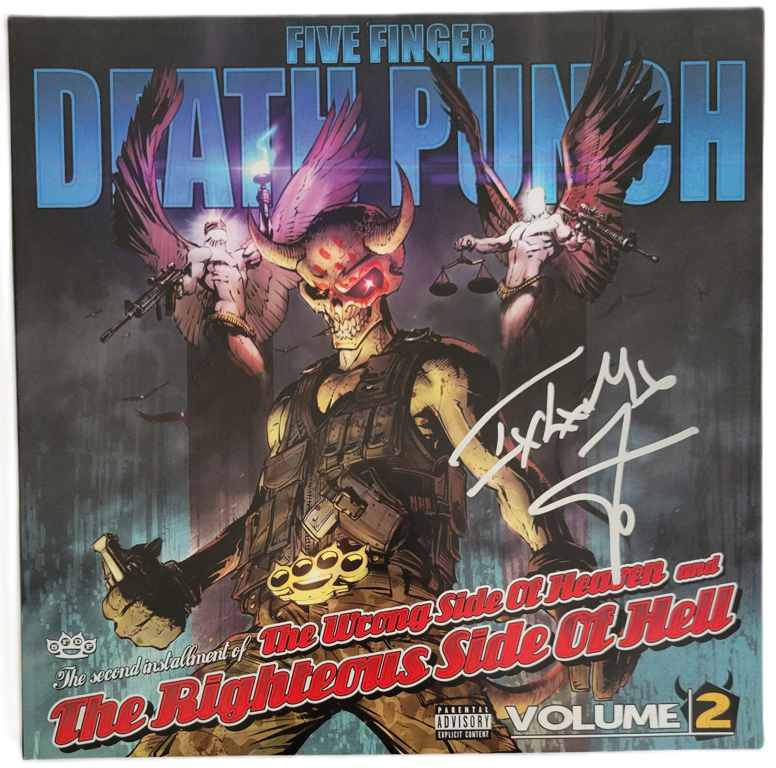 Ivan Moody Signed Five Finger Death Punch The Wrong Side.. Album COA Proof Vinyl, изображение 3