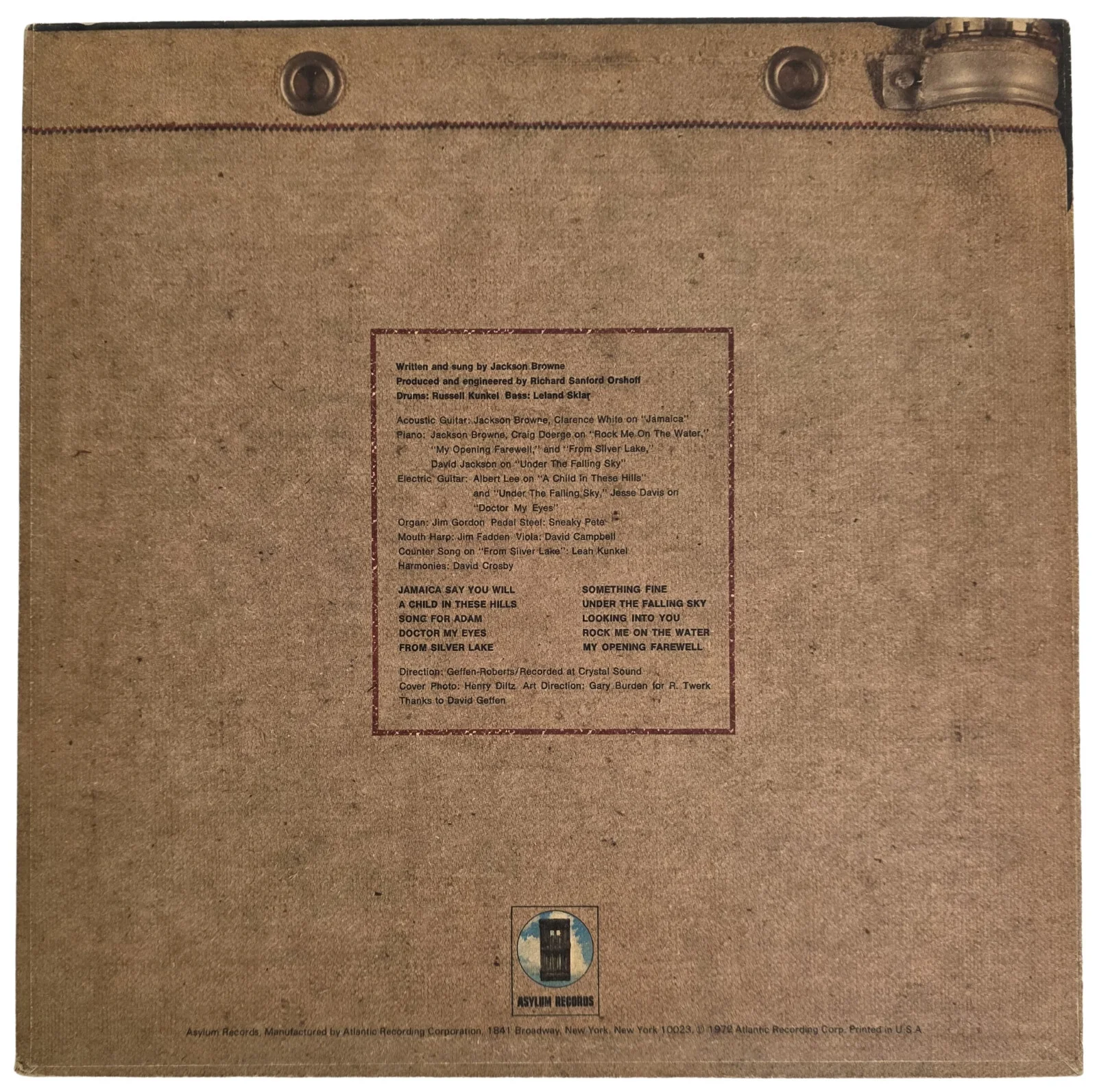 Jackson Browne Signed Album COA Exact Proof Henry Diltz Autographed Vinyl Record, изображение 4