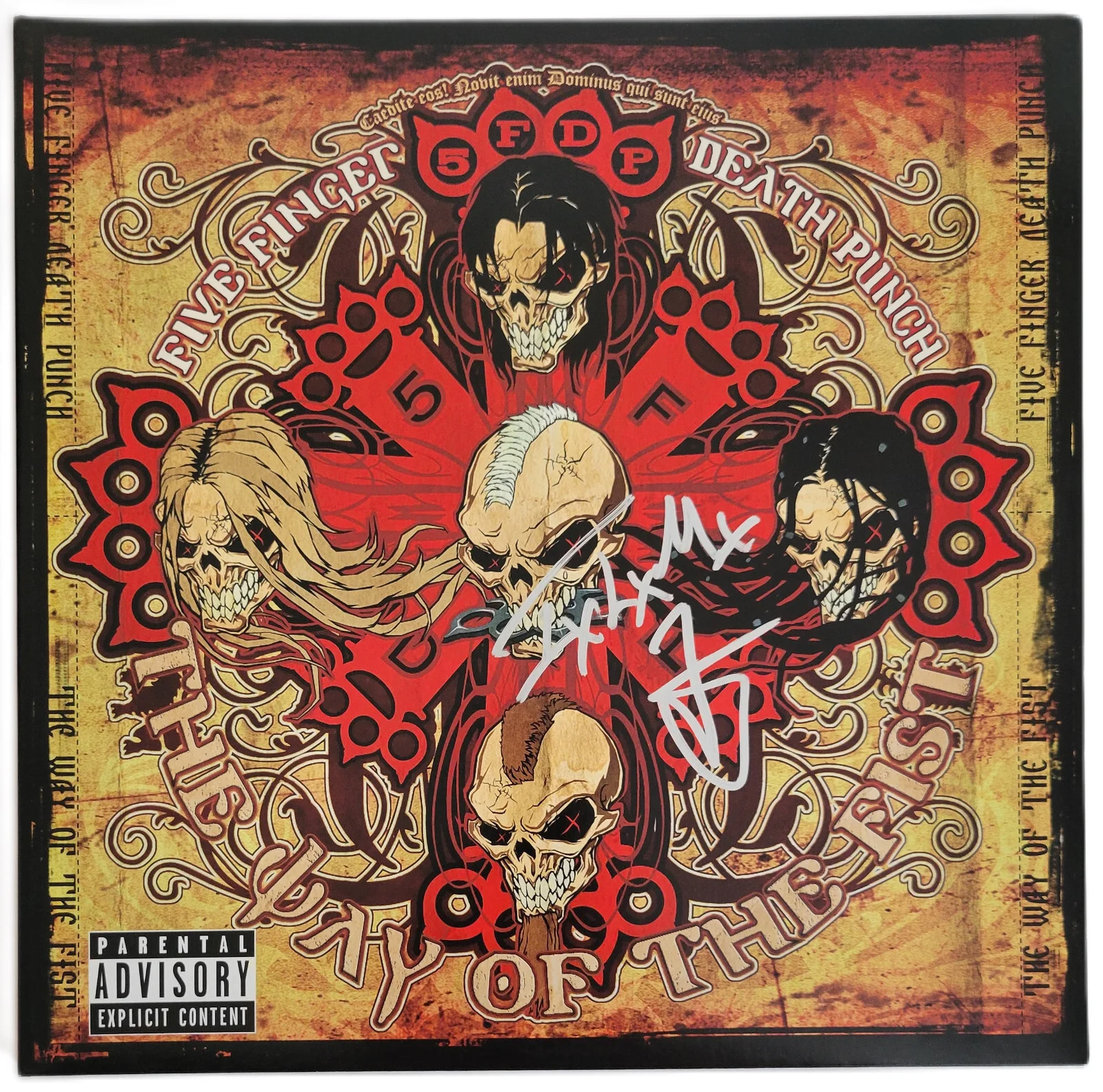 Ivan Moody Signed Five Finger Death Punch Pre Emptive Strike Album Proof Vinyl, изображение 3