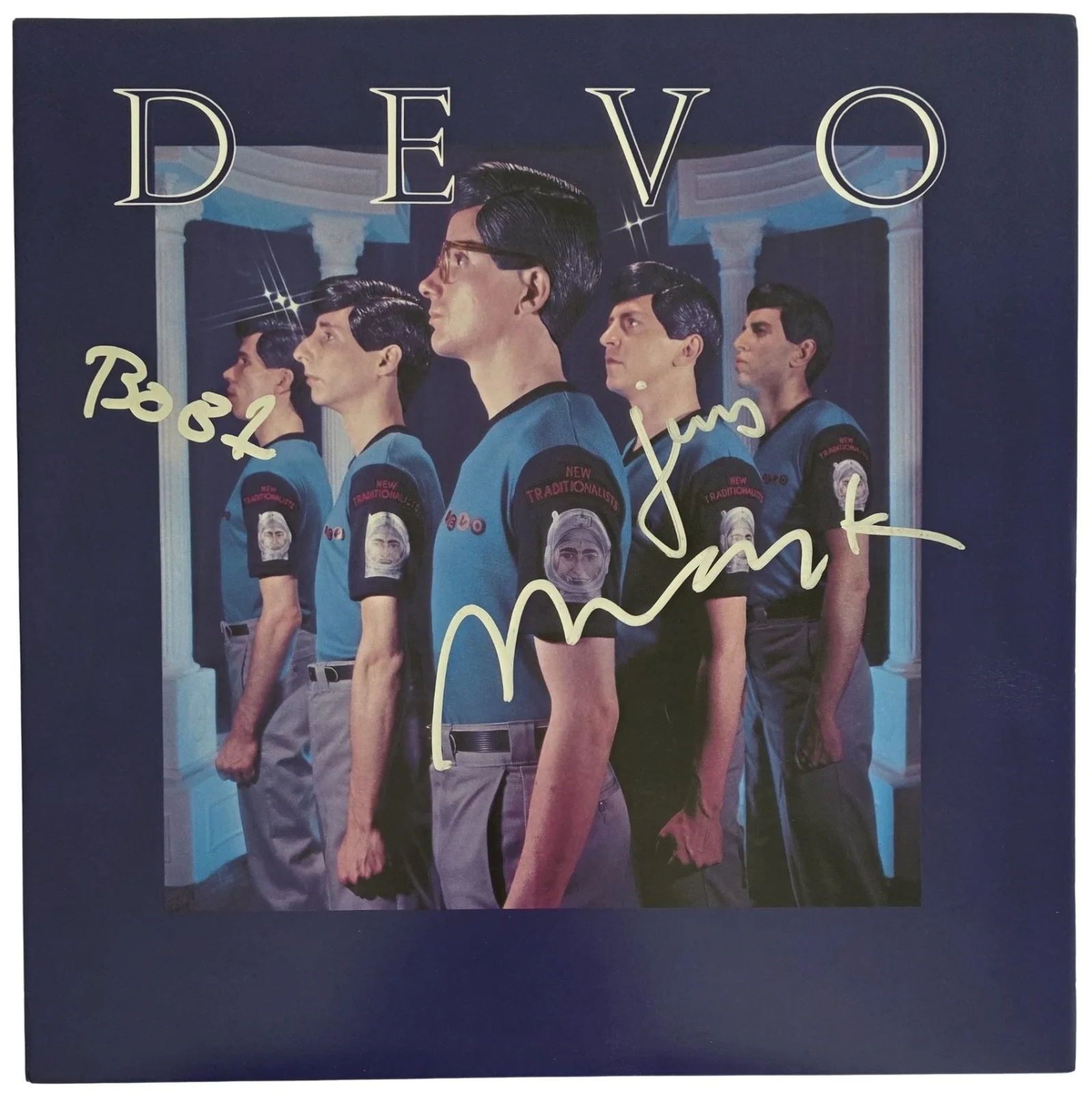 Devo Band Signed New Traditionalists Album COA Proof Autographed Vinyl Record, изображение 5
