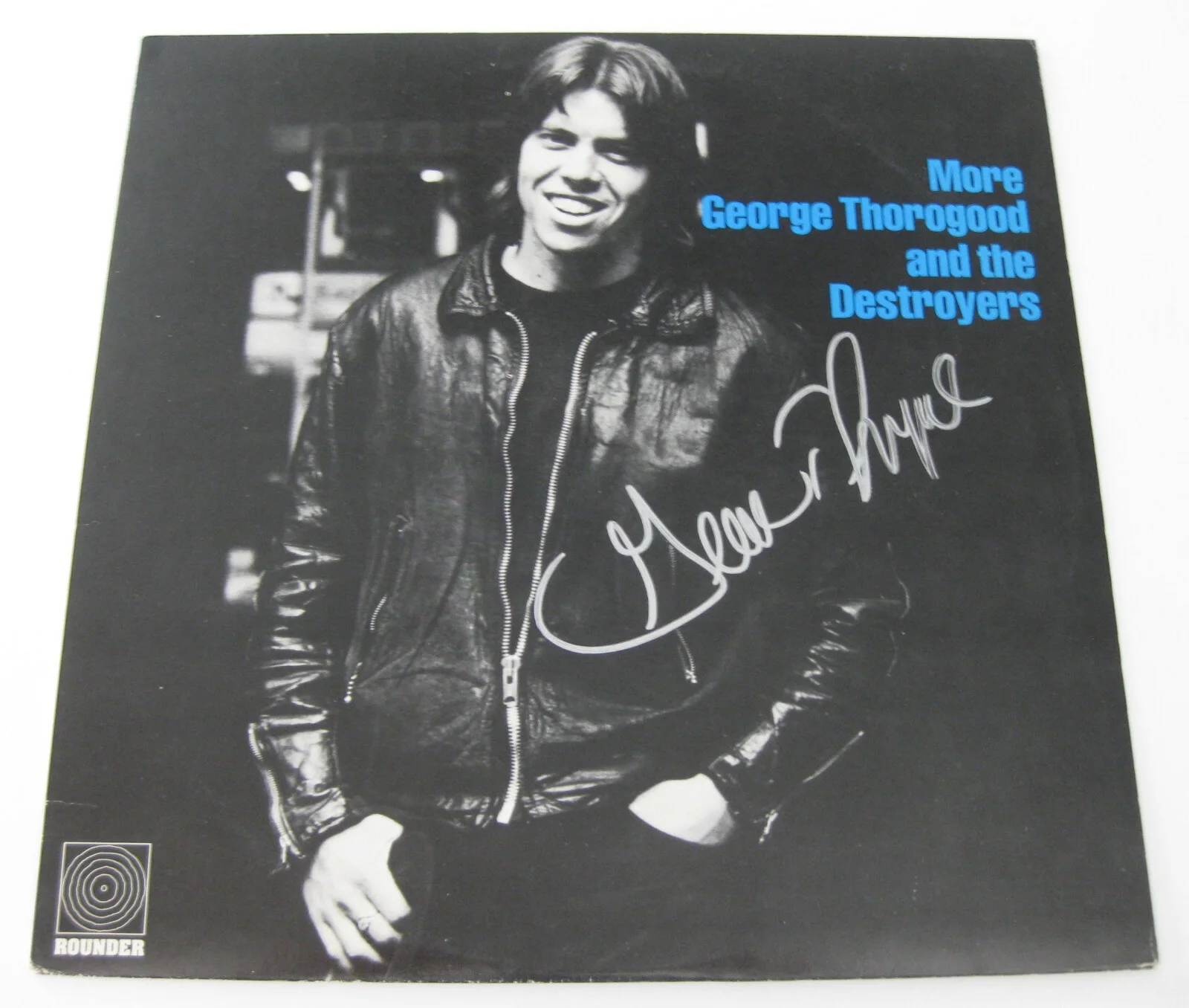 George Thorogood autographed More album vinyl record COA exact Proof Beckett BAS, image 2