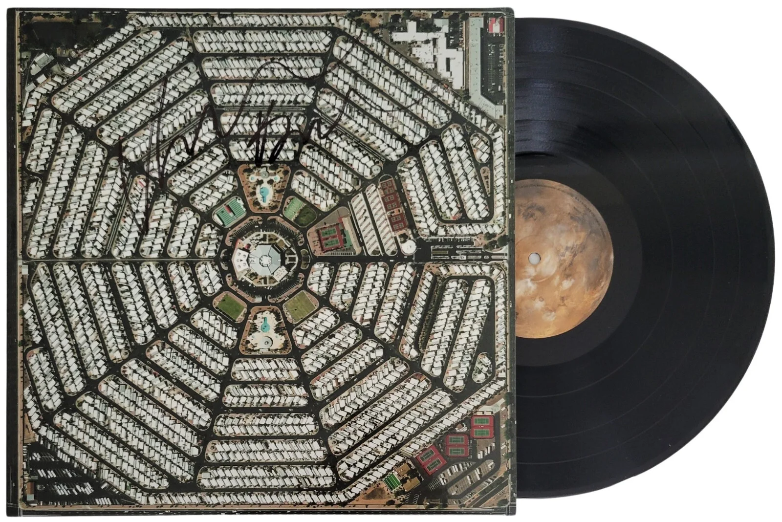 Isaac Brock Signed Modest Mouse Strangers To Ourselves Album Vinyl Record Proof, image 2