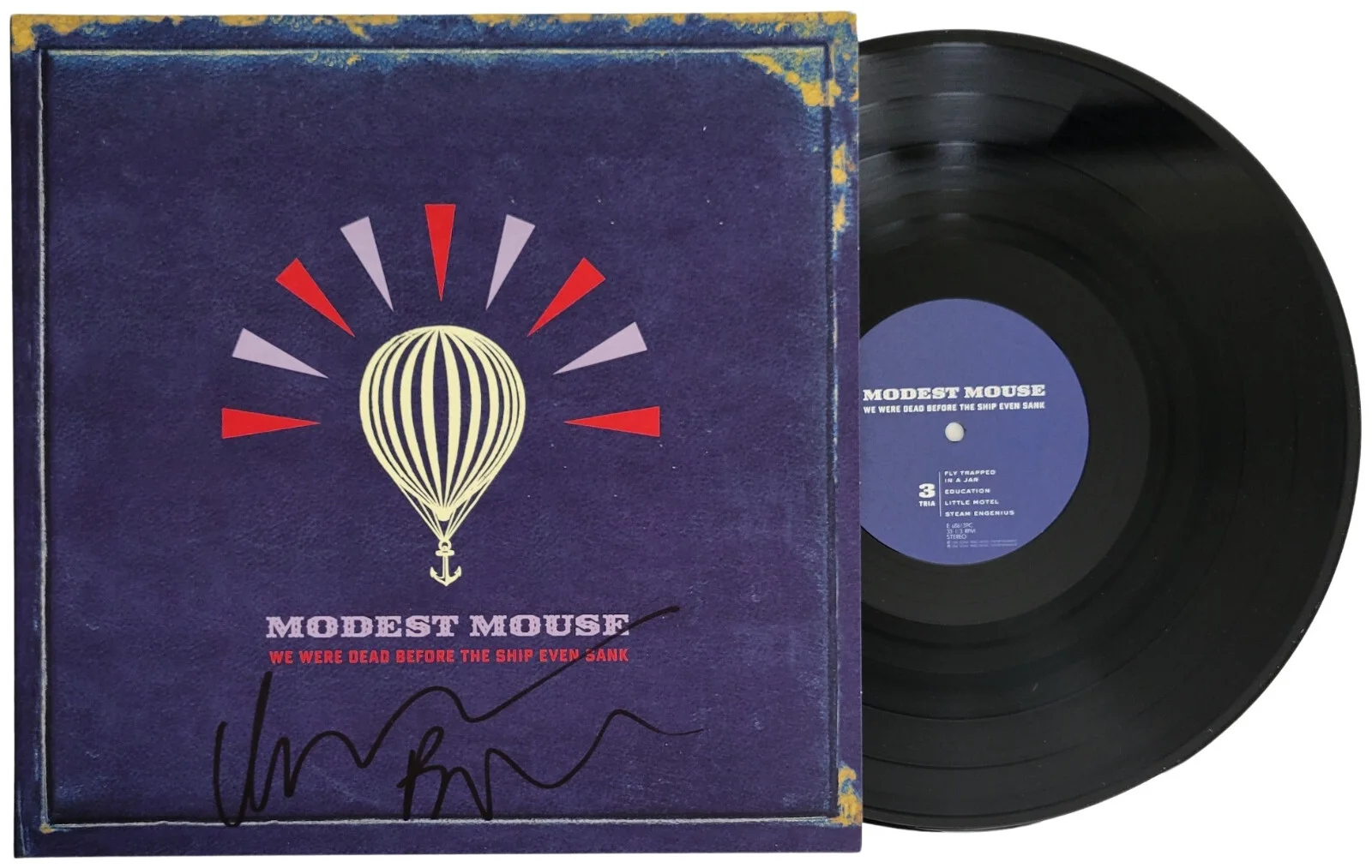 Isaac Brock Signed Modest Mouse We Were Dead Before... Album Vinyl Record Proof, изображение 5