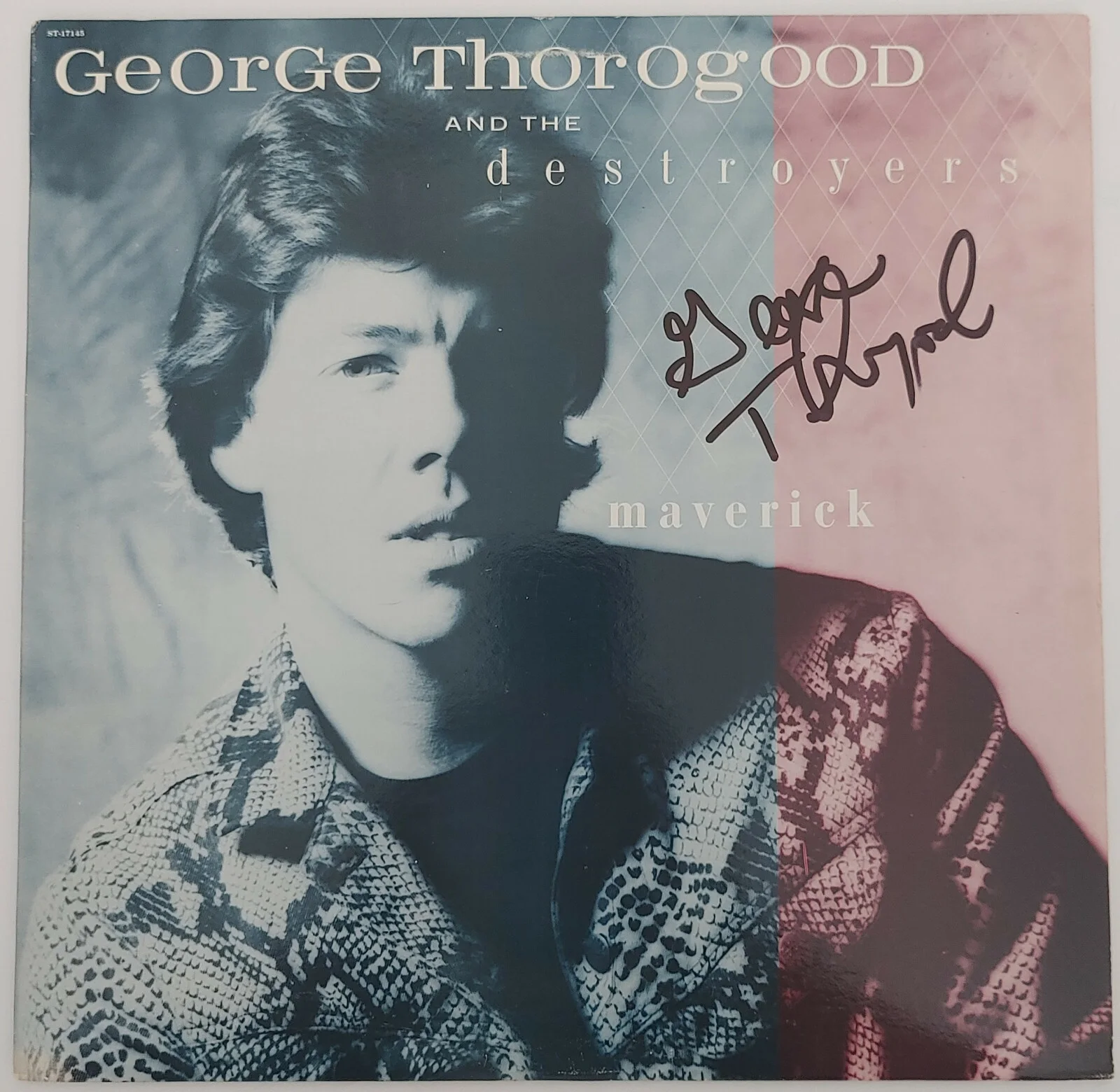 George Thorogood signed autographed Maverick album vinyl record proof Beckett, image 3