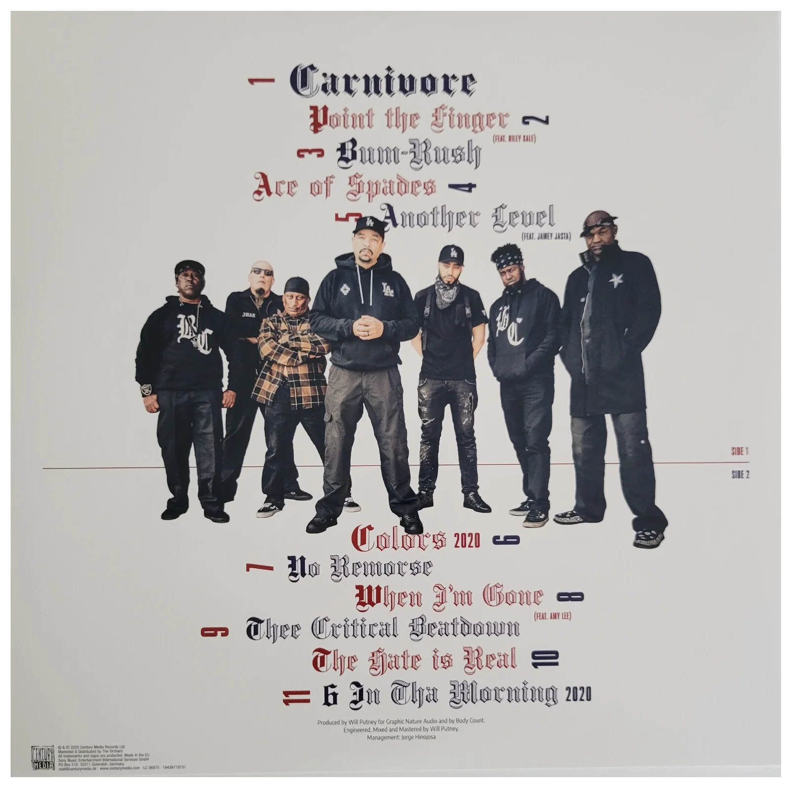 Ice T Signed Body Count Carnivore Album COA Exact Proof Autographed Vinyl Record, image 4