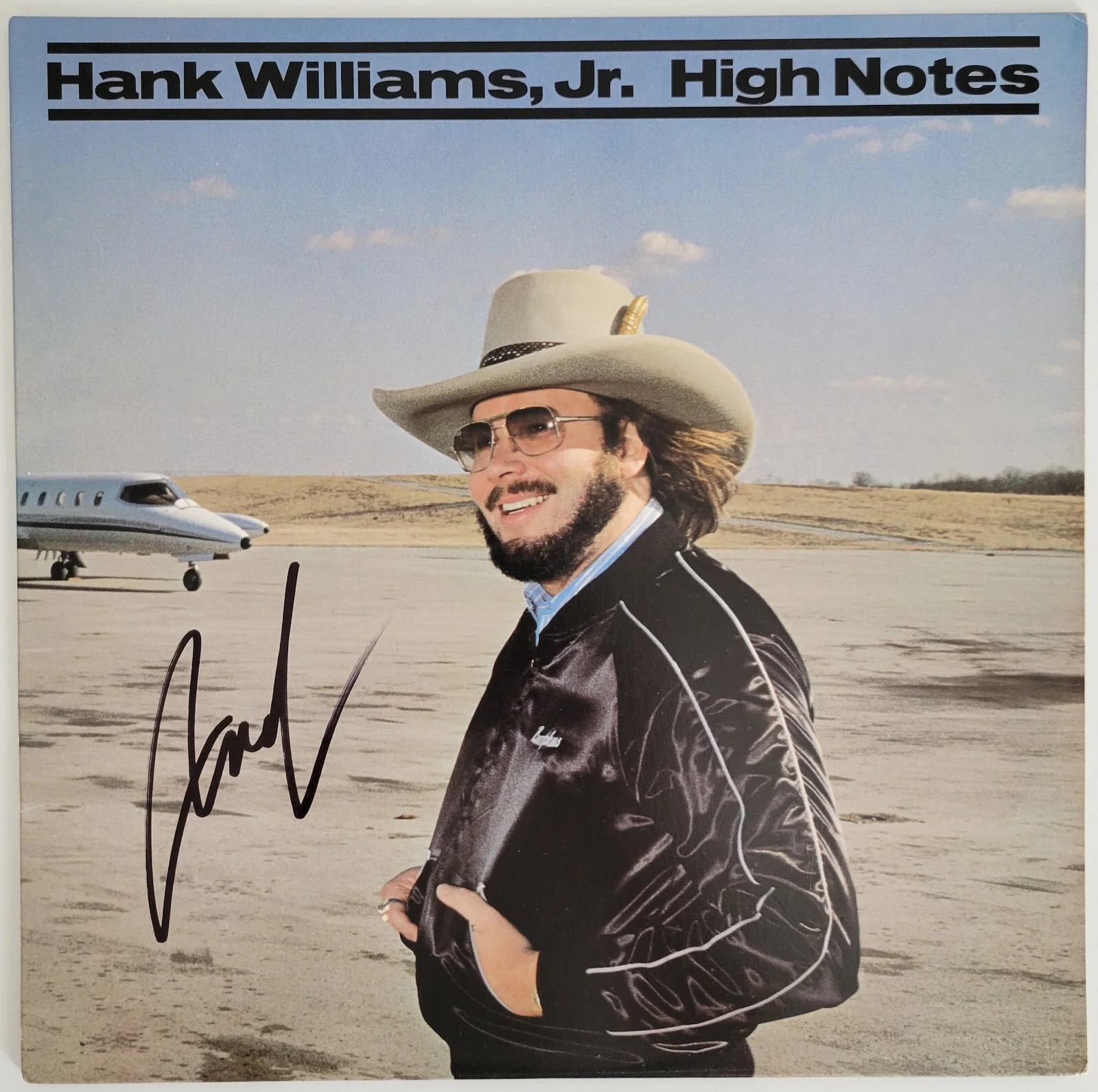 Hank Williams Jr signed High Notes album proof COA autographed vinyl record, image 3