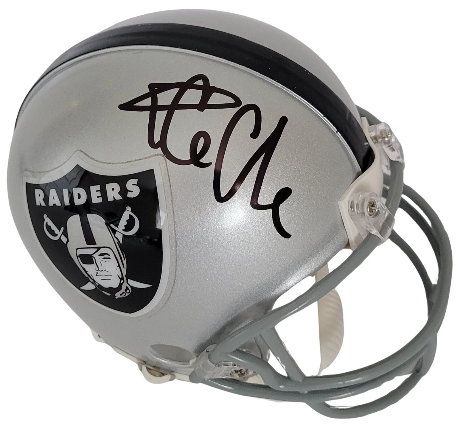 Ice Cube Signed Los Angeles Raiders Helmet Proof Autographed LA Oakland Vegas, image 4