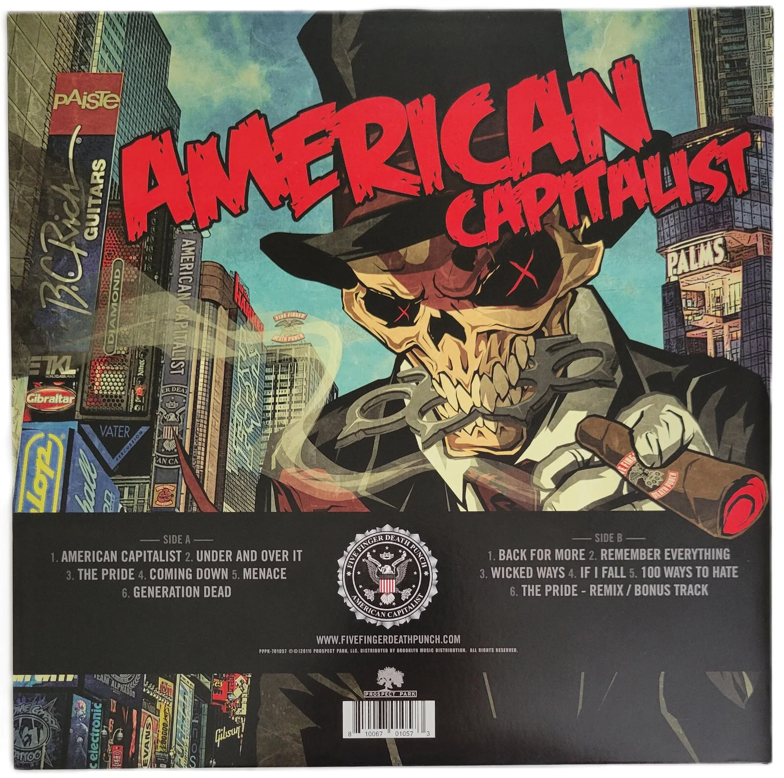 Ivan Moody Signed Five Finger Death Punch American Capitalist Album Proof Vinyl, изображение 4