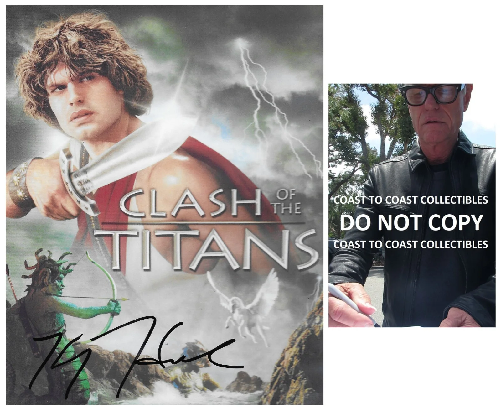 Harry Hamlin — Harry Hamlin Actor Signed Clash of the Titans 8x10 Photo Proof COA Autographed.