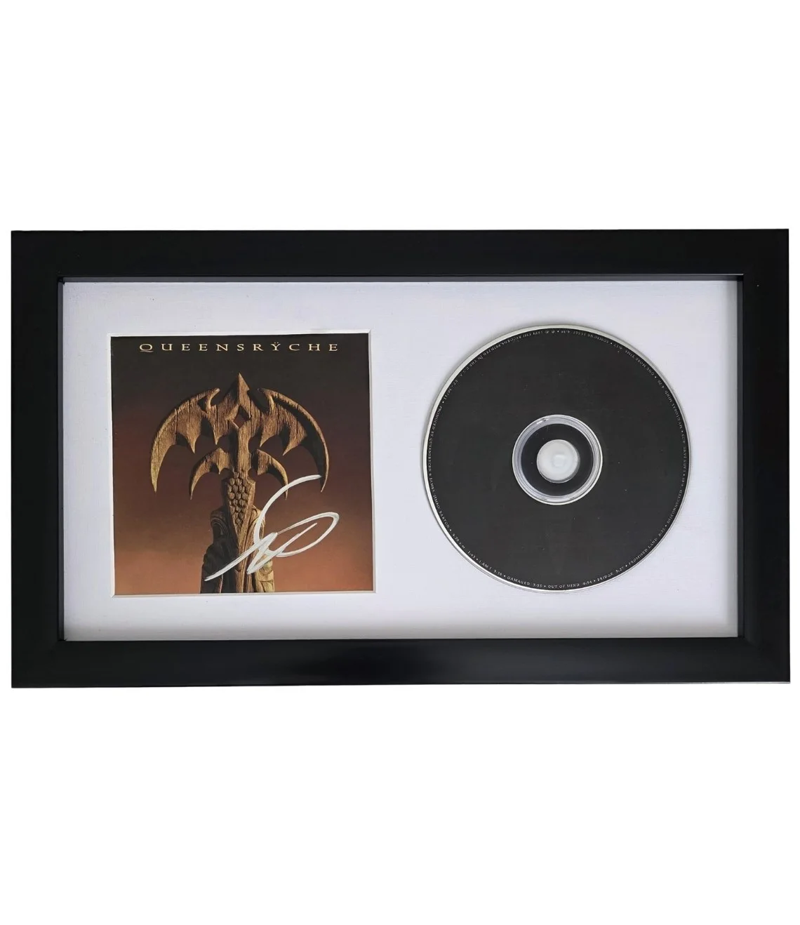 Geoff Tate Signed Queensryche Promised Land CD Framed COA Proof Autographed, image 2