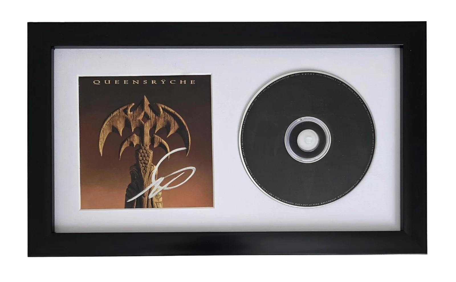 Geoff Tate Signed Queensryche Promised Land CD Framed COA Proof Autographed, image 3
