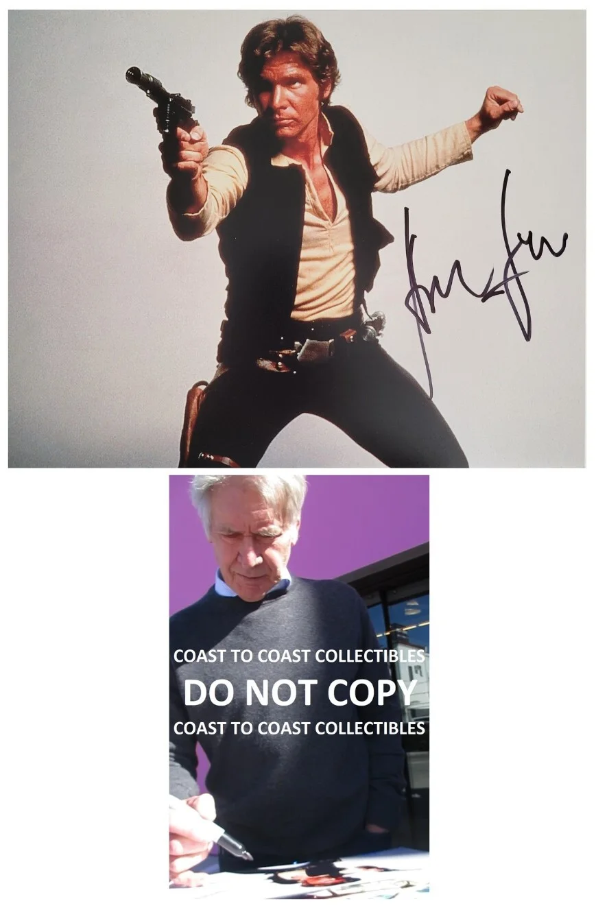 Harrison Ford — Harrison Ford Signed Star Wars Han Solo 11x14 Photo COA Exact Proof Autographed
