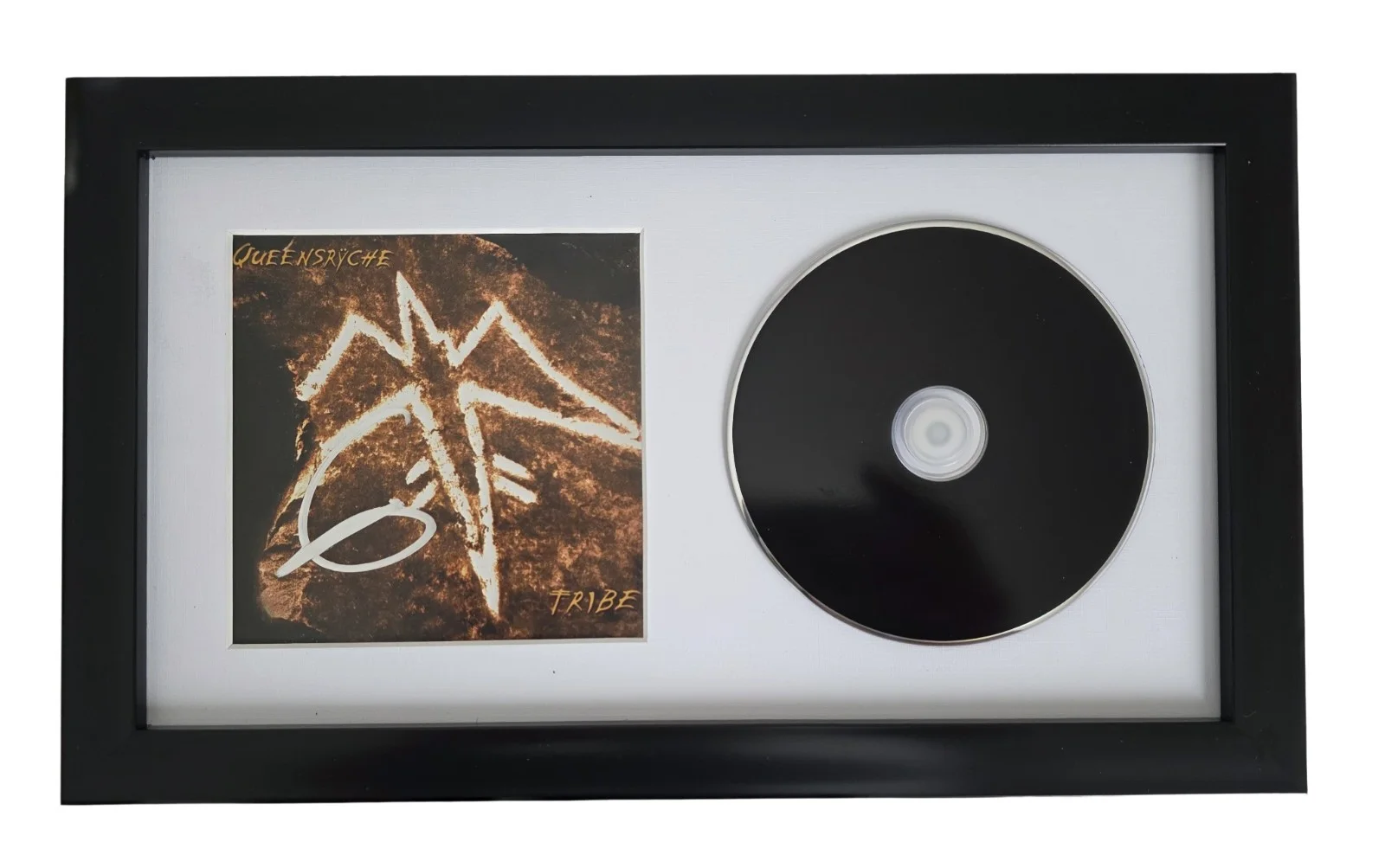 Geoff Tate Signed Queensryche Tribe CD Framed COA Exact Proof Autographed 12X7, image 2