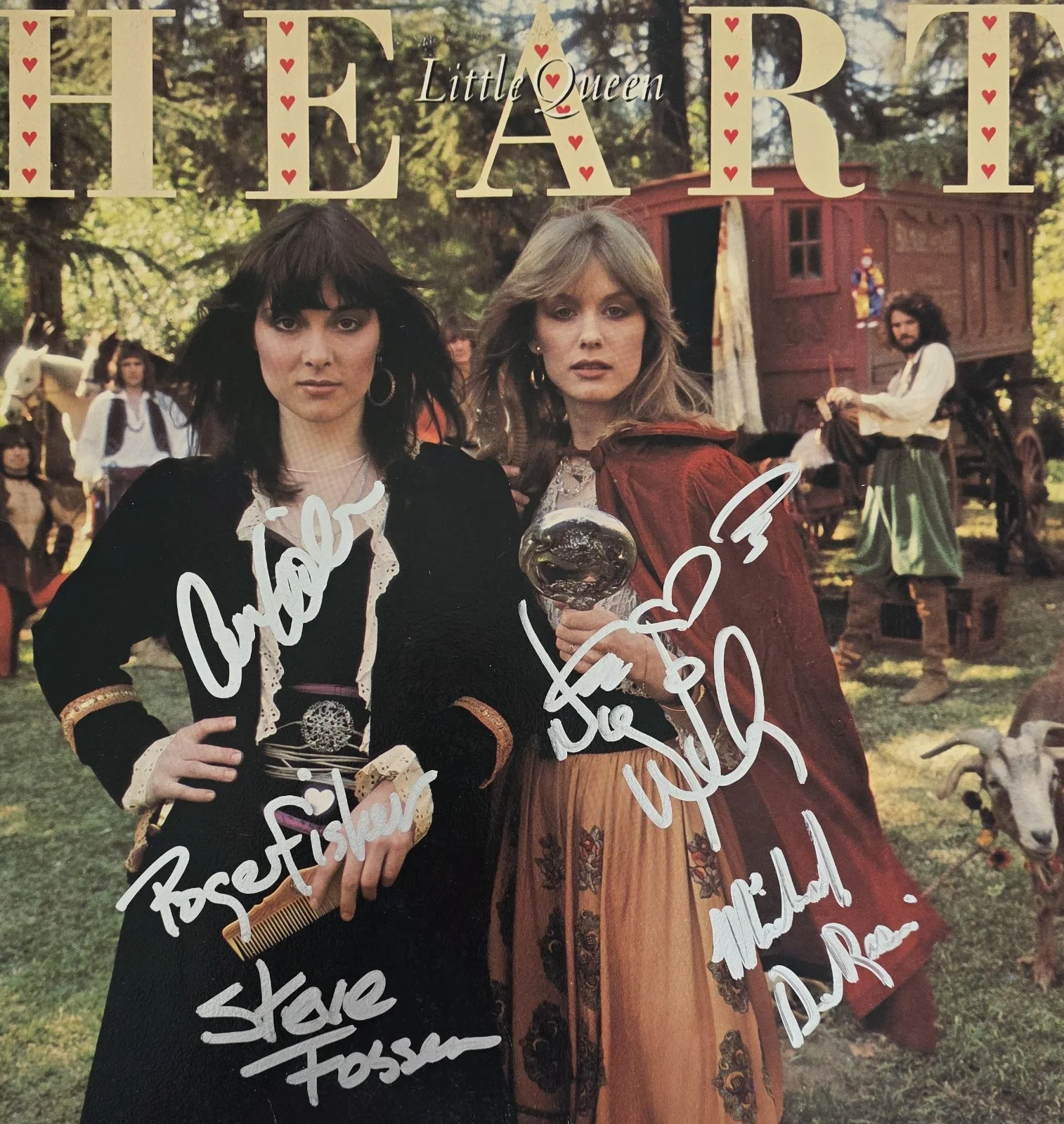 Heart Band Signed Little Queen Album Proof COA Autograph Vinyl Nancy Ann Wilson, изображение 5