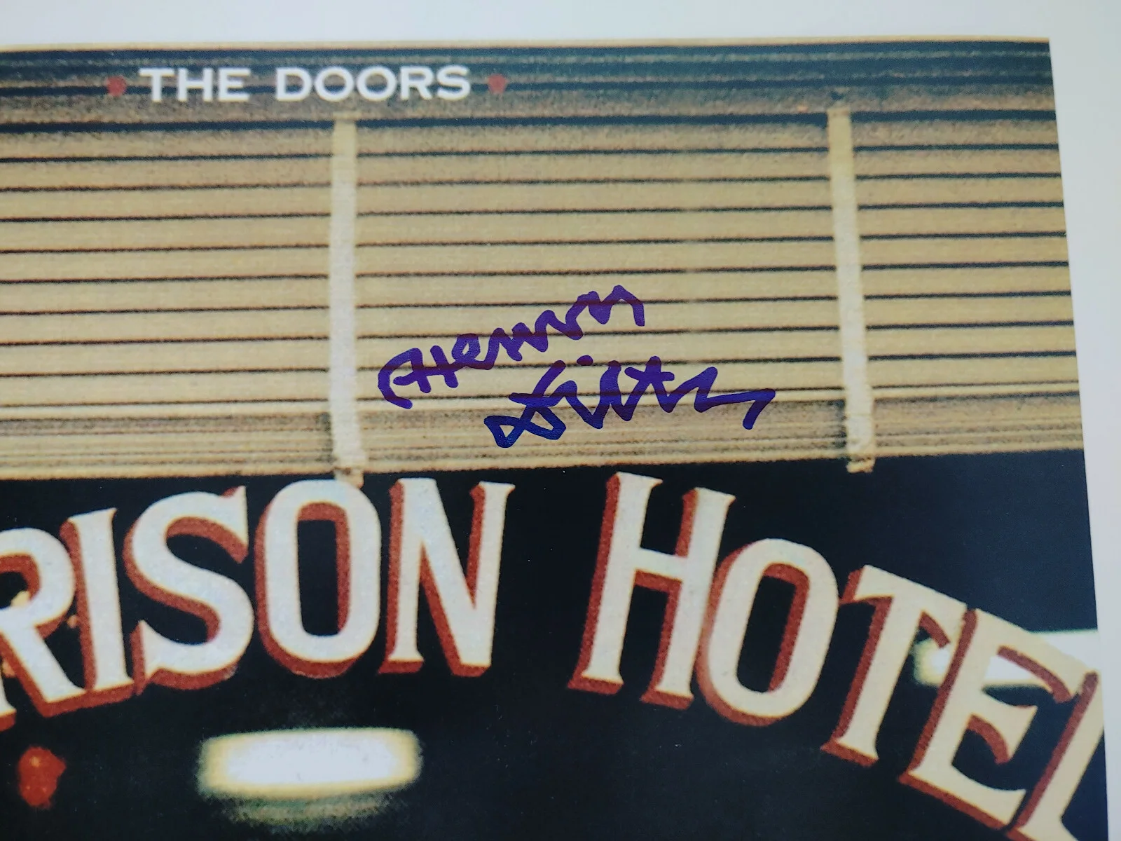Henry Diltz signed 12x12 The Doors Morrison Hotel photo COA exact Proof Beckett, изображение 4