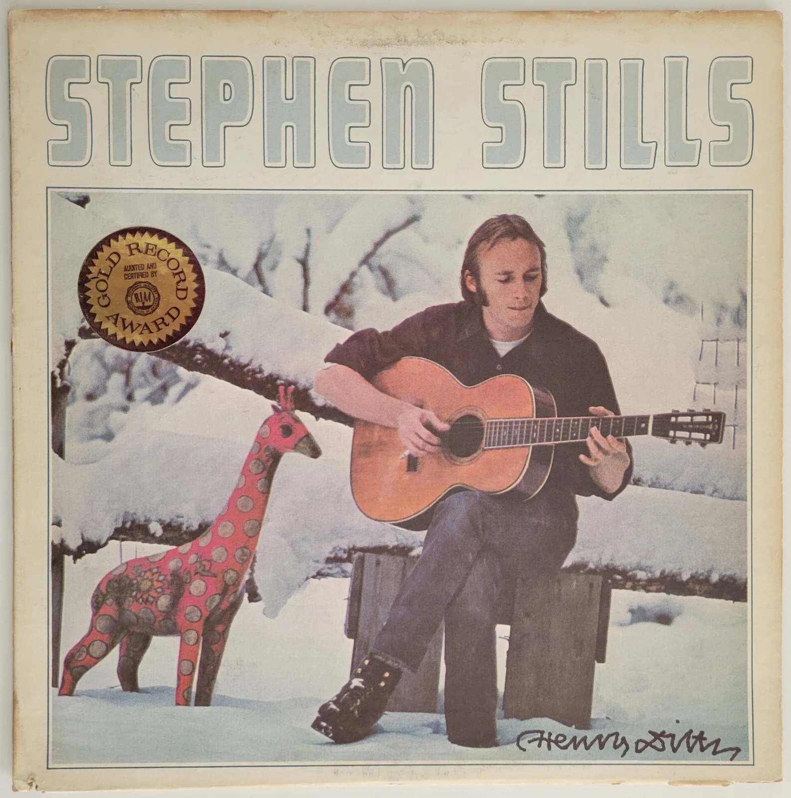 Henry Diltz signed Stephen Stills album vinyl record COA exact proof autographed, изображение 3