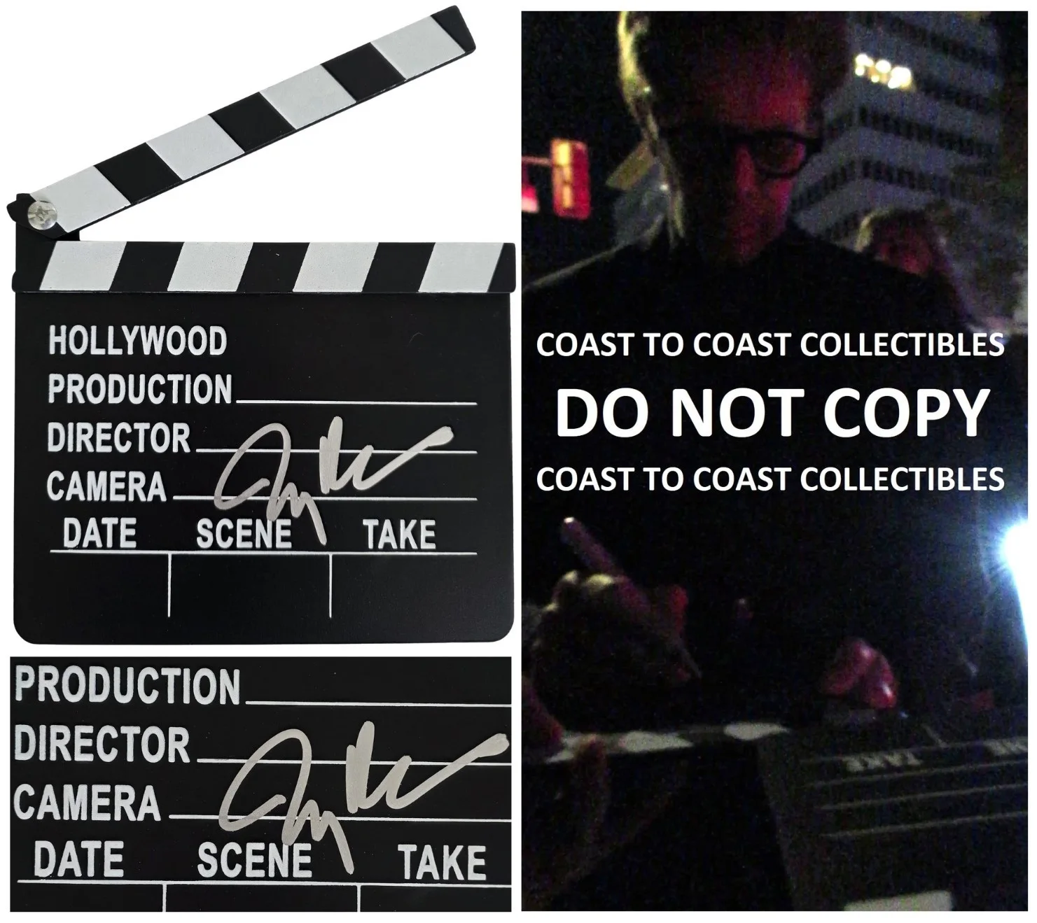 Jerry Bruckheimer — Jerry Bruckheimer Signed 7x8 Hollywood Clapperboard COA Exact Proof Autographed