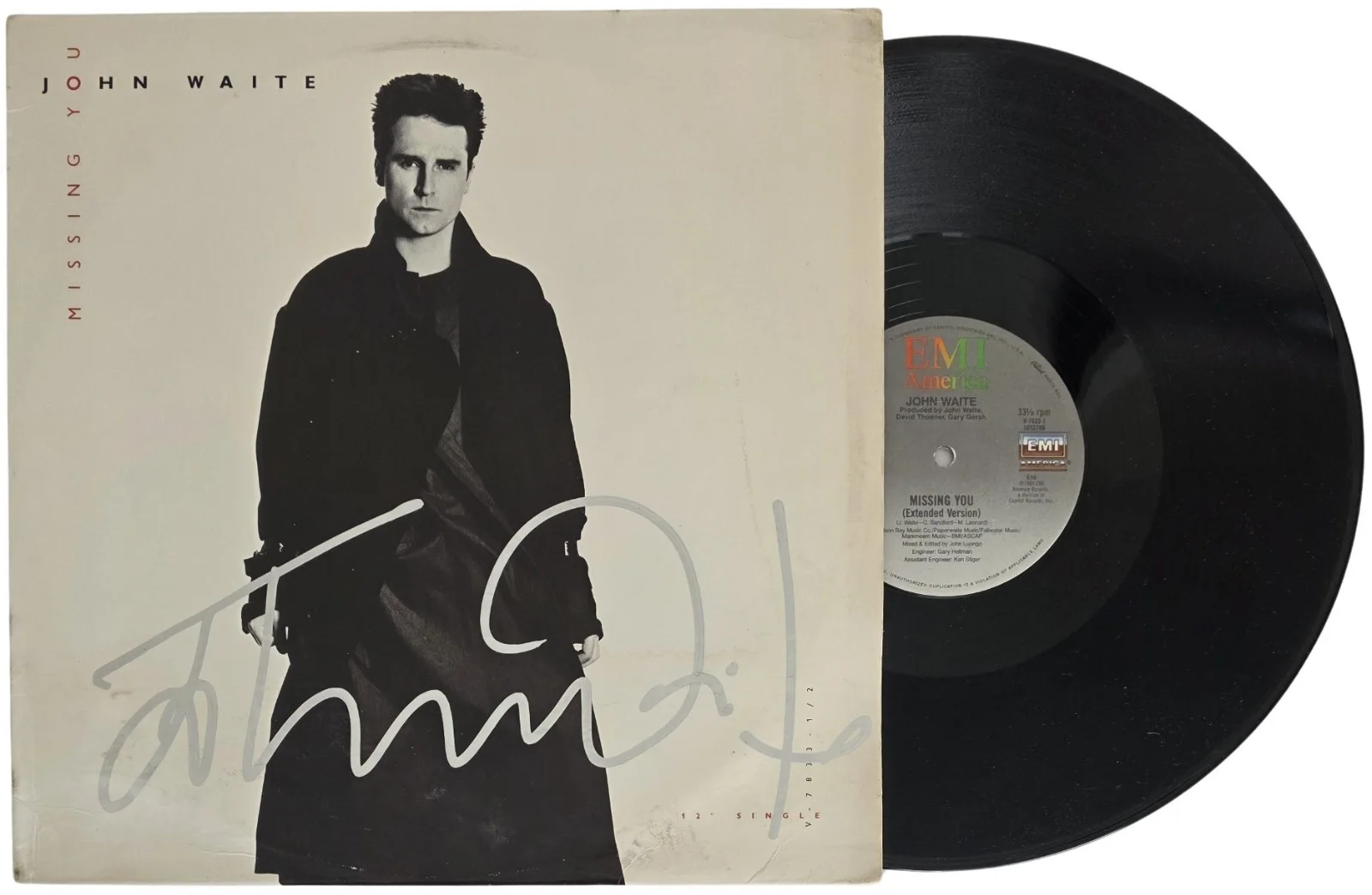 John Waite Signed Missing You Album COA Exact Proof Autographed Vinyl Record, image 2