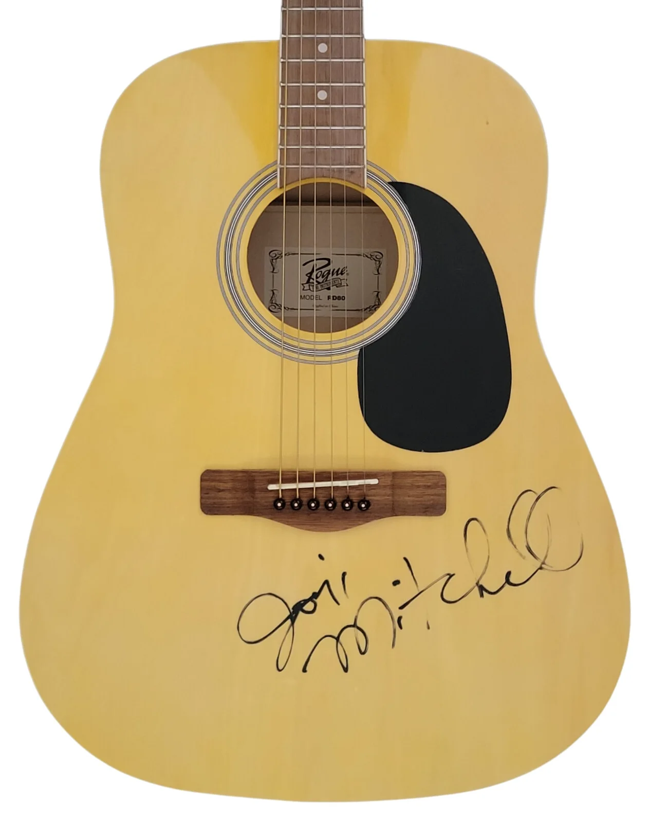 Joni Mitchell singer songwriter signed acoustic guitar COA exact Proof autograph, изображение 4