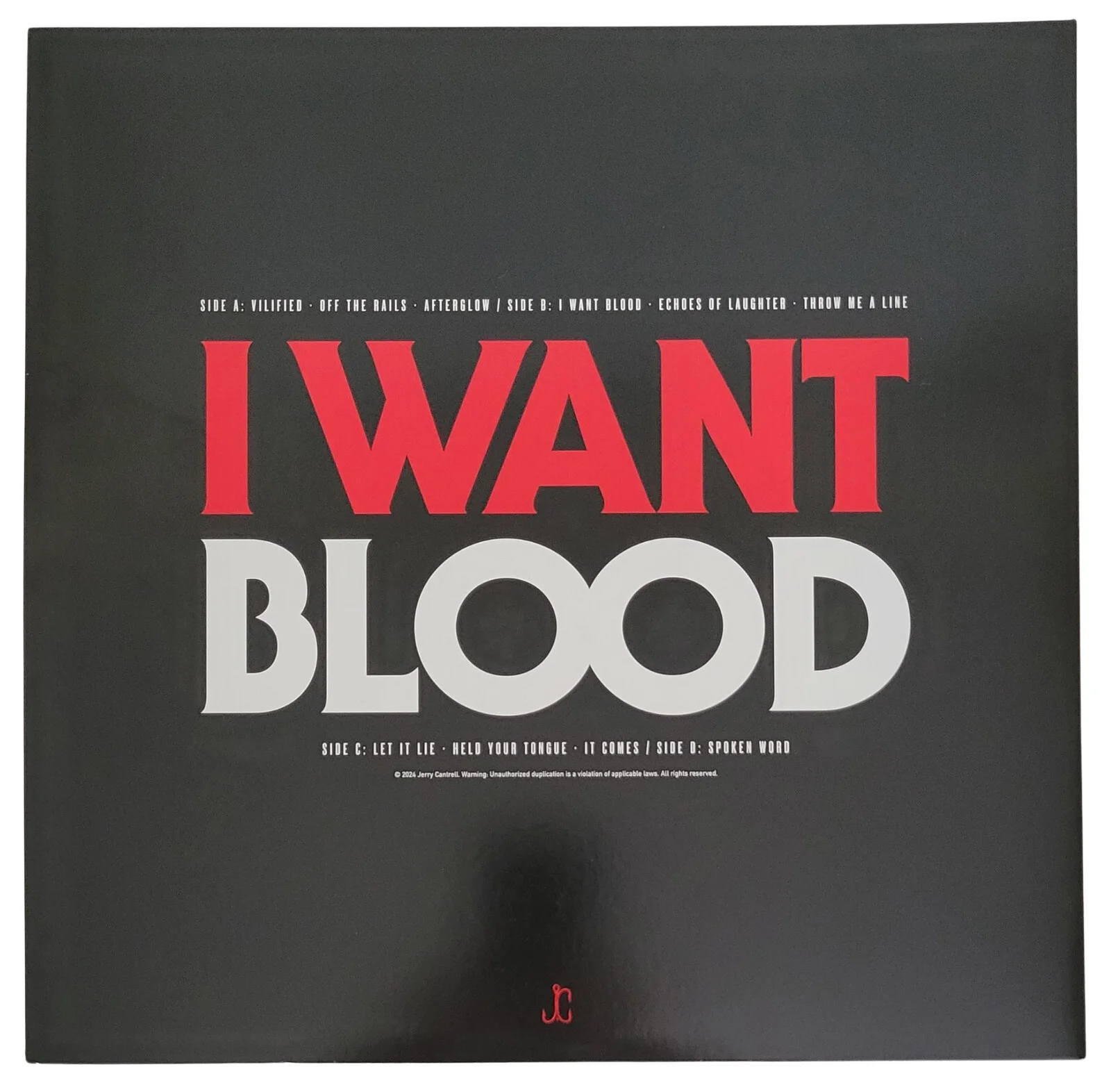 Jerry Cantrell Signed I Want Blood Album Proof COA Autographed Vinyl Record, изображение 4