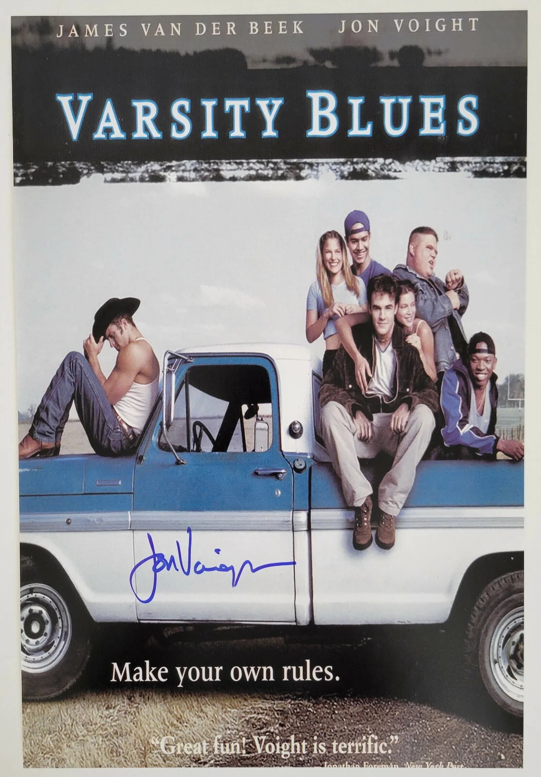 Jon Voight — Jon Voight signed Varsity Blues Texas Coyotes 12x18 poster photo,COA exact proof, изображение 2