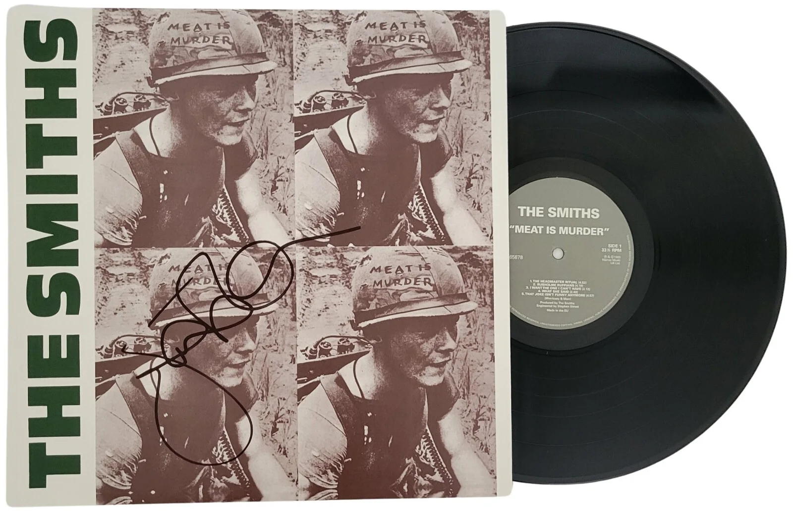 Johnny Marr Signed The Smiths Meat is Murder Album COA Proof Autographed Vinyl, изображение 2