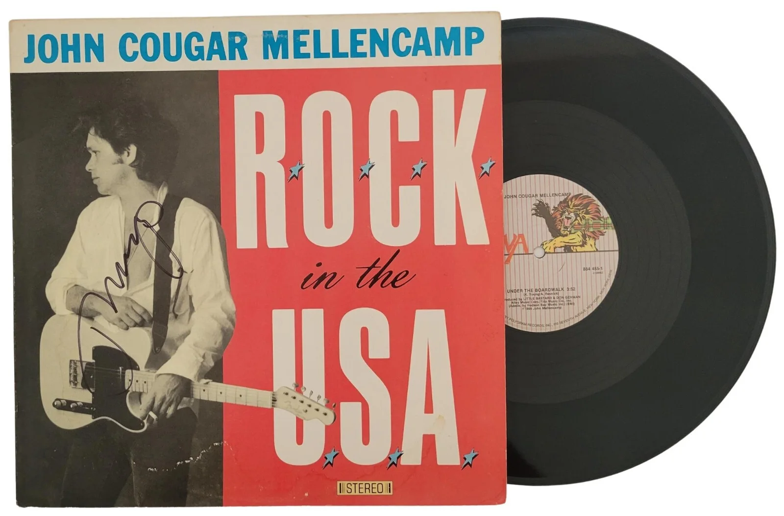John Cougar Mellencamp signed Rock in the USA album COA proof autographed vinyl, изображение 2